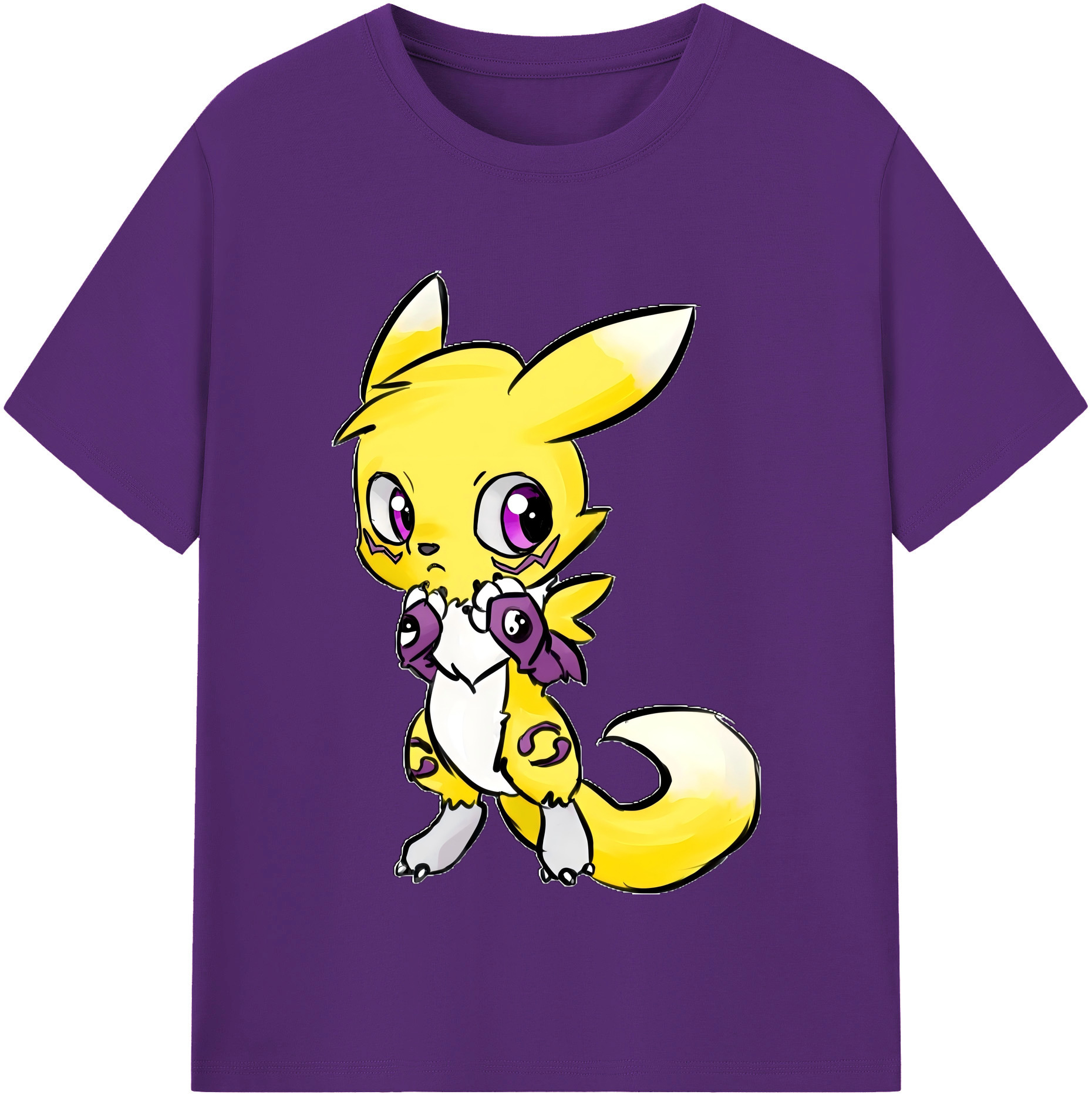（画像用） Digimon デジタルモンスター/デジモン 綿100％半袖Tシャツ（フロントプリント）