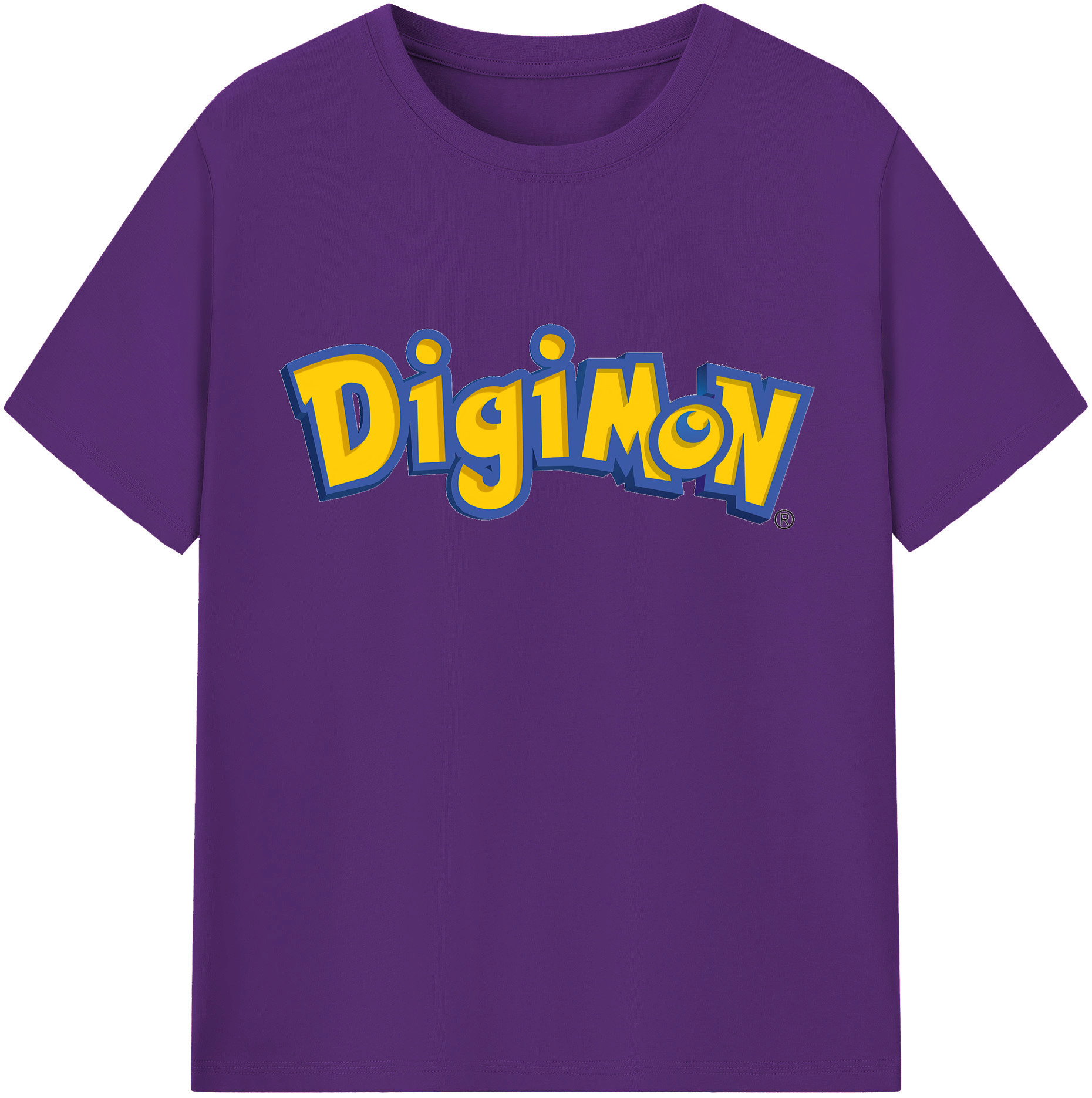 （画像用） Digimon デジタルモンスター/デジモン 綿100％半袖Tシャツ（フロントプリント）