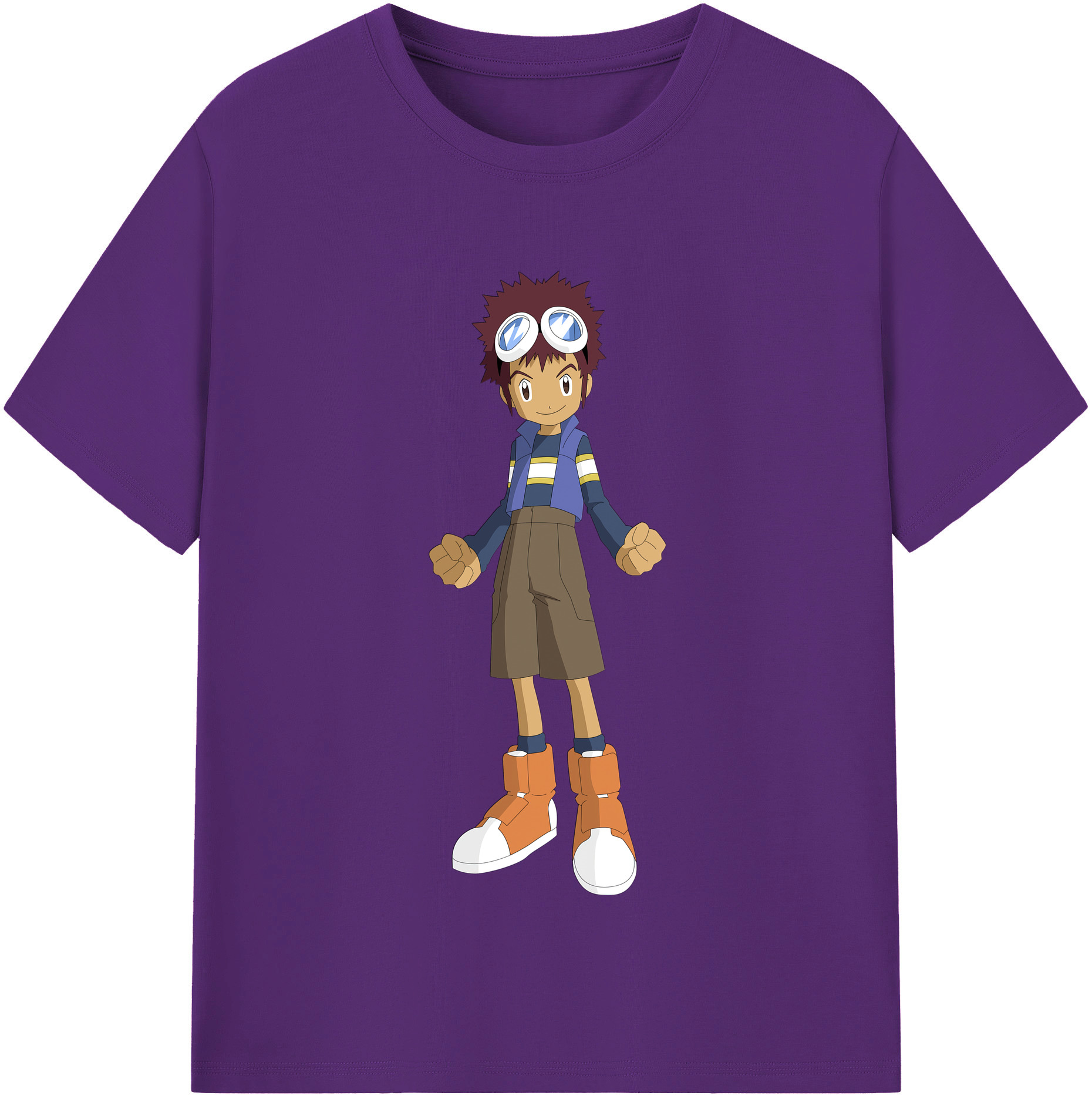 （画像用） Digimon デジタルモンスター/デジモン 綿100％半袖Tシャツ（フロントプリント）