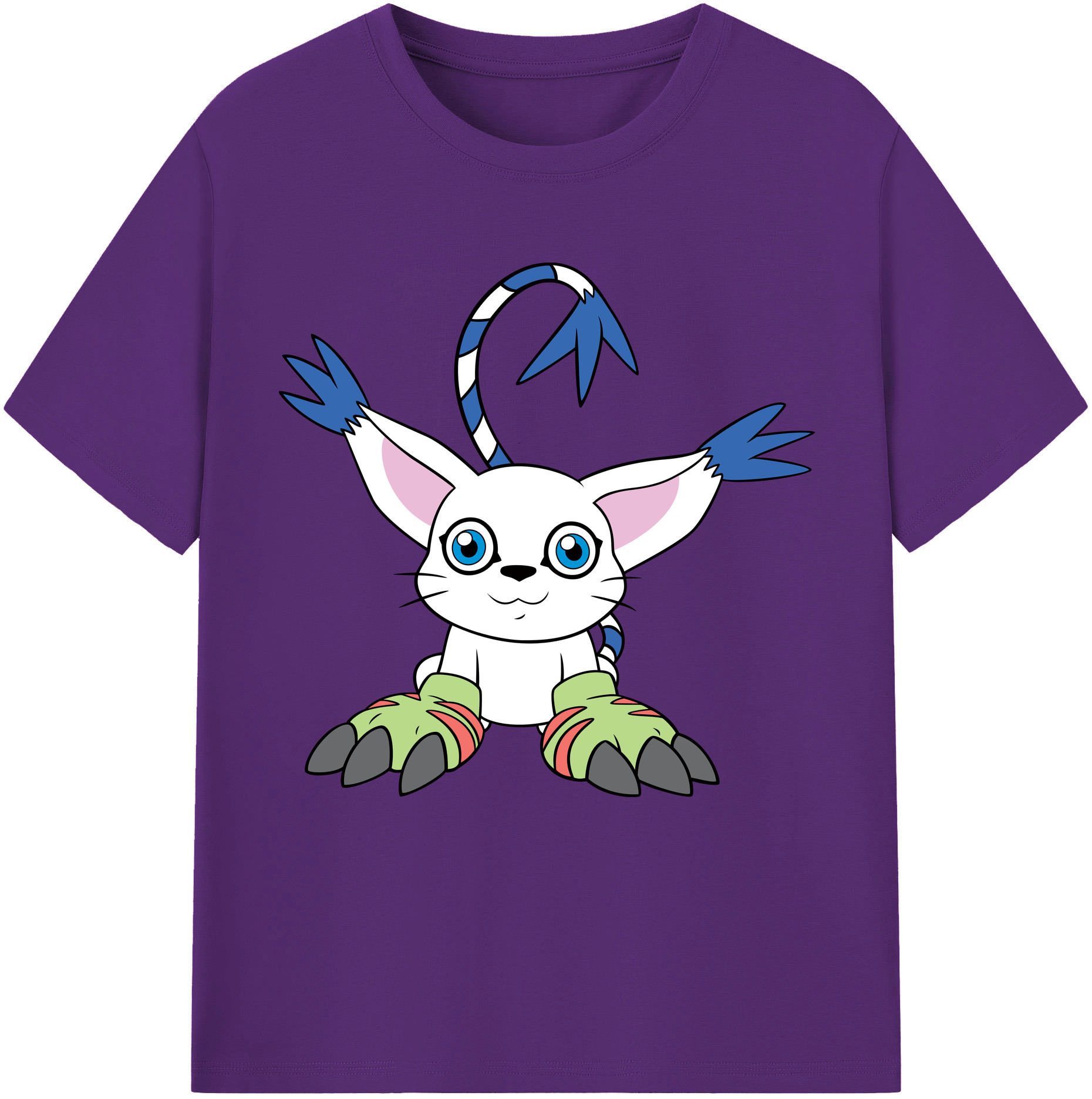（画像用） Digimon デジタルモンスター/デジモン 綿100％半袖Tシャツ（フロントプリント）