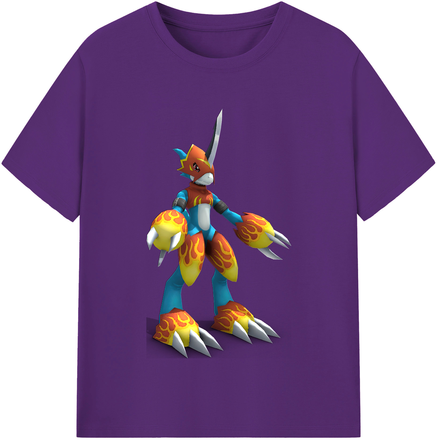 （画像用） Digimon デジタルモンスター/デジモン 綿100％半袖Tシャツ（フロントプリント）