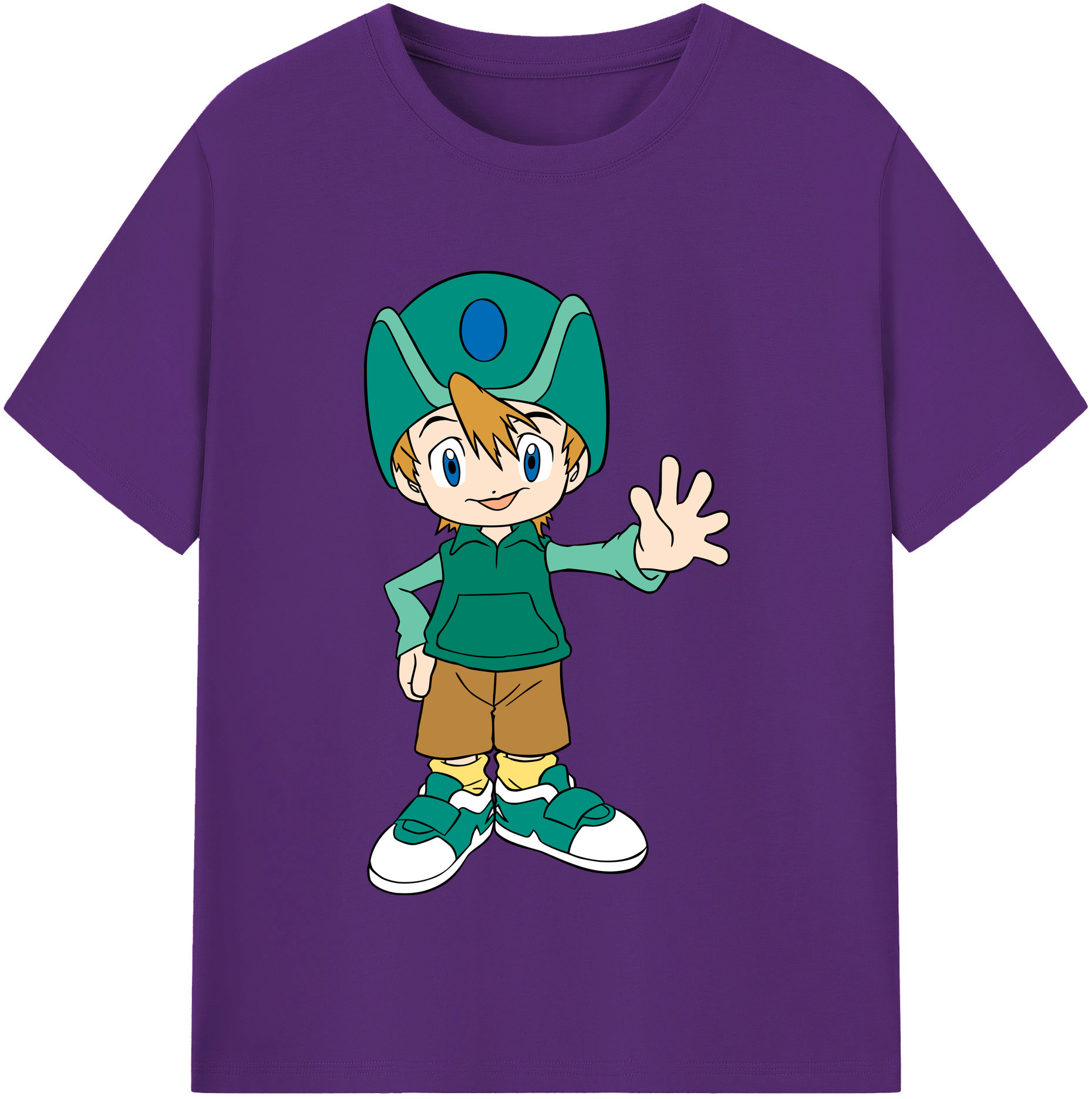 （画像用） Digimon デジタルモンスター/デジモン 綿100％半袖Tシャツ（フロントプリント）