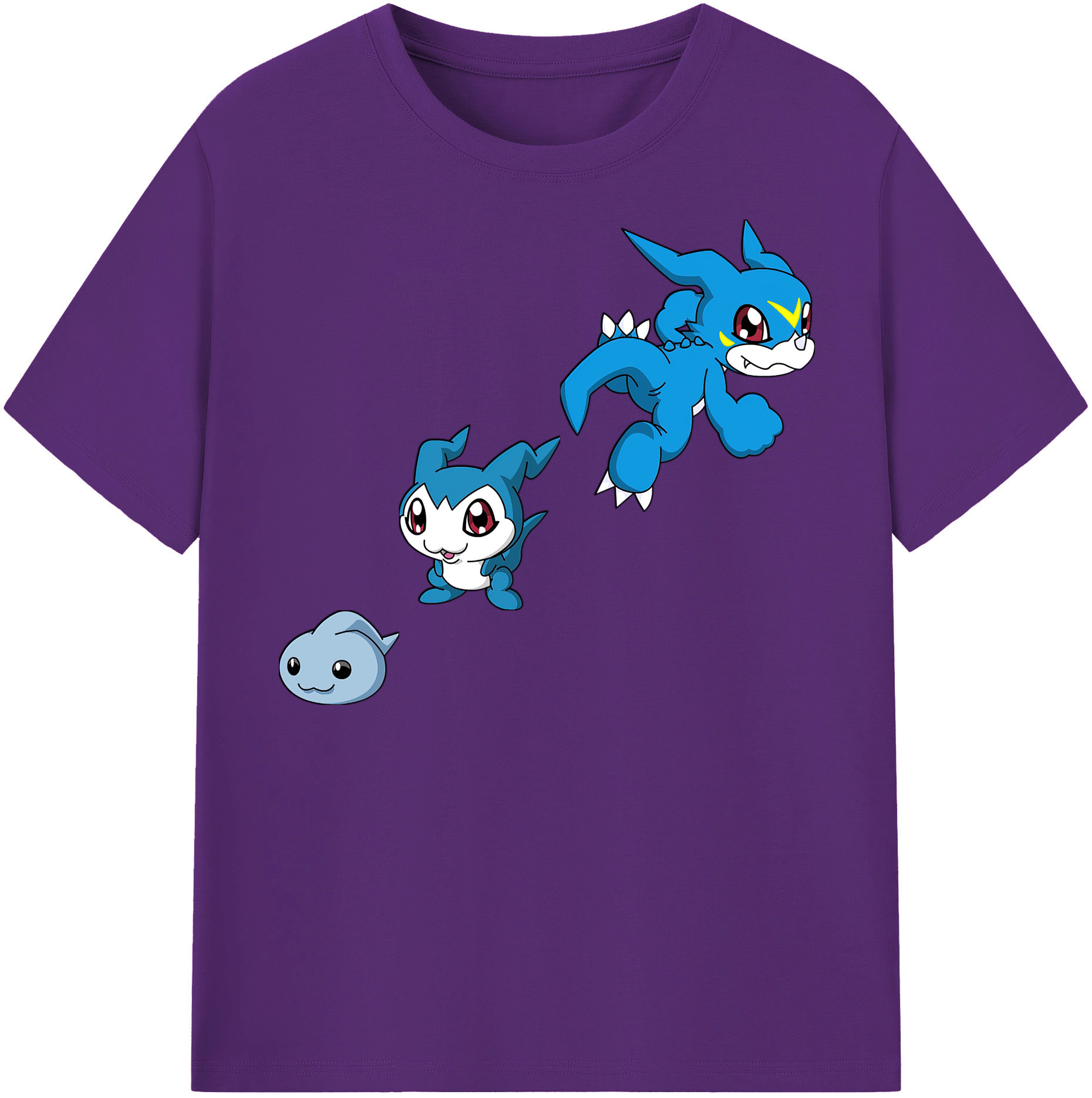 （画像用） Digimon デジタルモンスター/デジモン 綿100％半袖Tシャツ（フロントプリント）