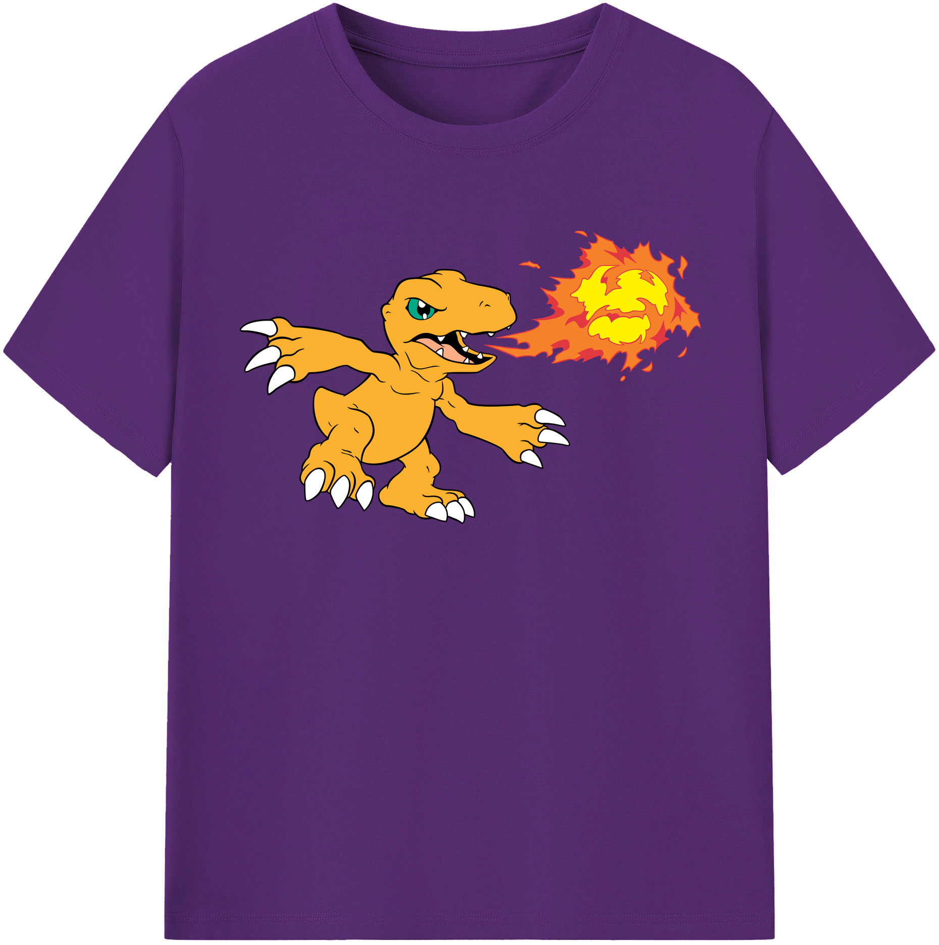 （画像用） Digimon デジタルモンスター/デジモン 綿100％半袖Tシャツ（フロントプリント）