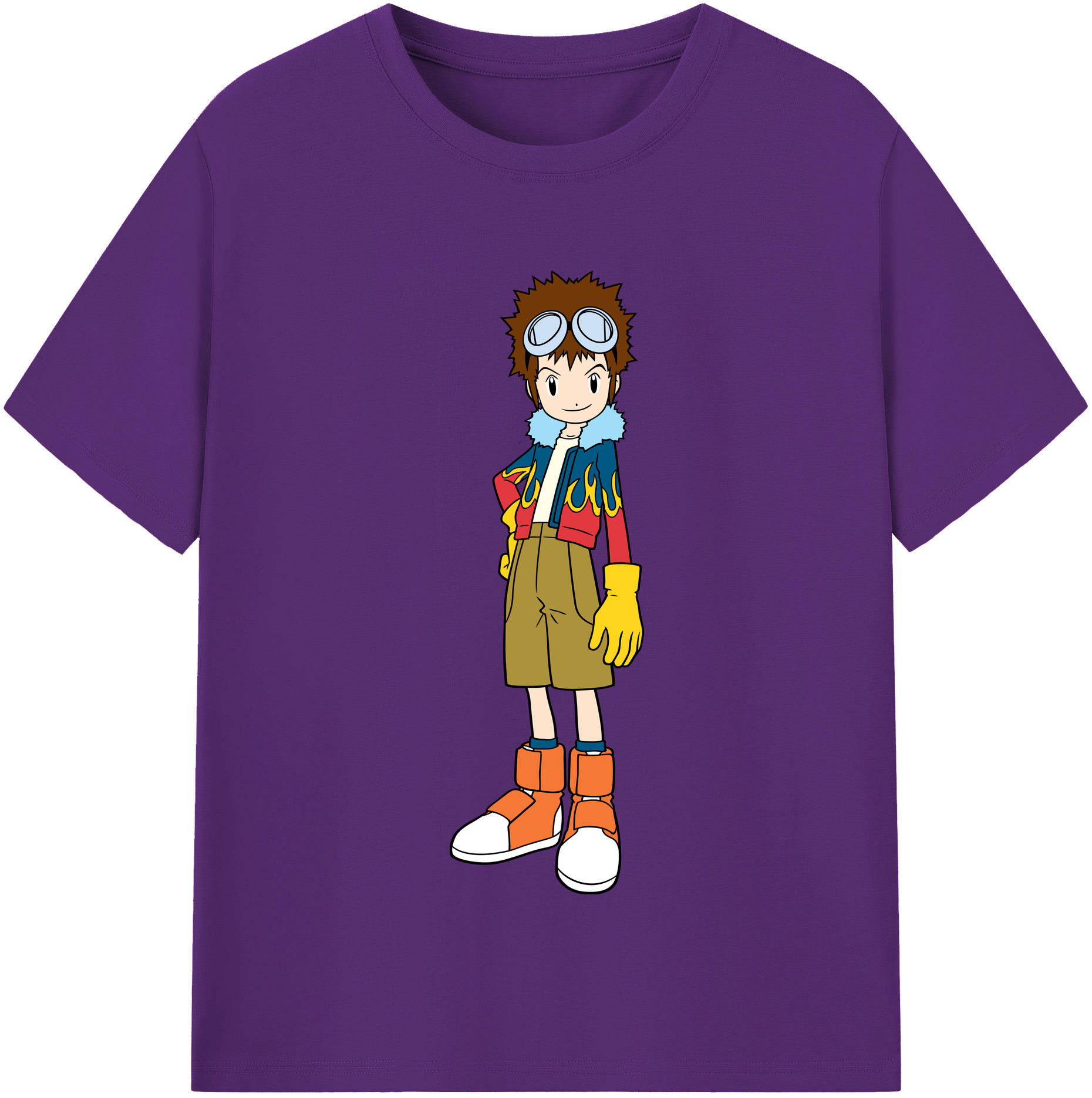（画像用） Digimon デジタルモンスター/デジモン 綿100％半袖Tシャツ（フロントプリント）