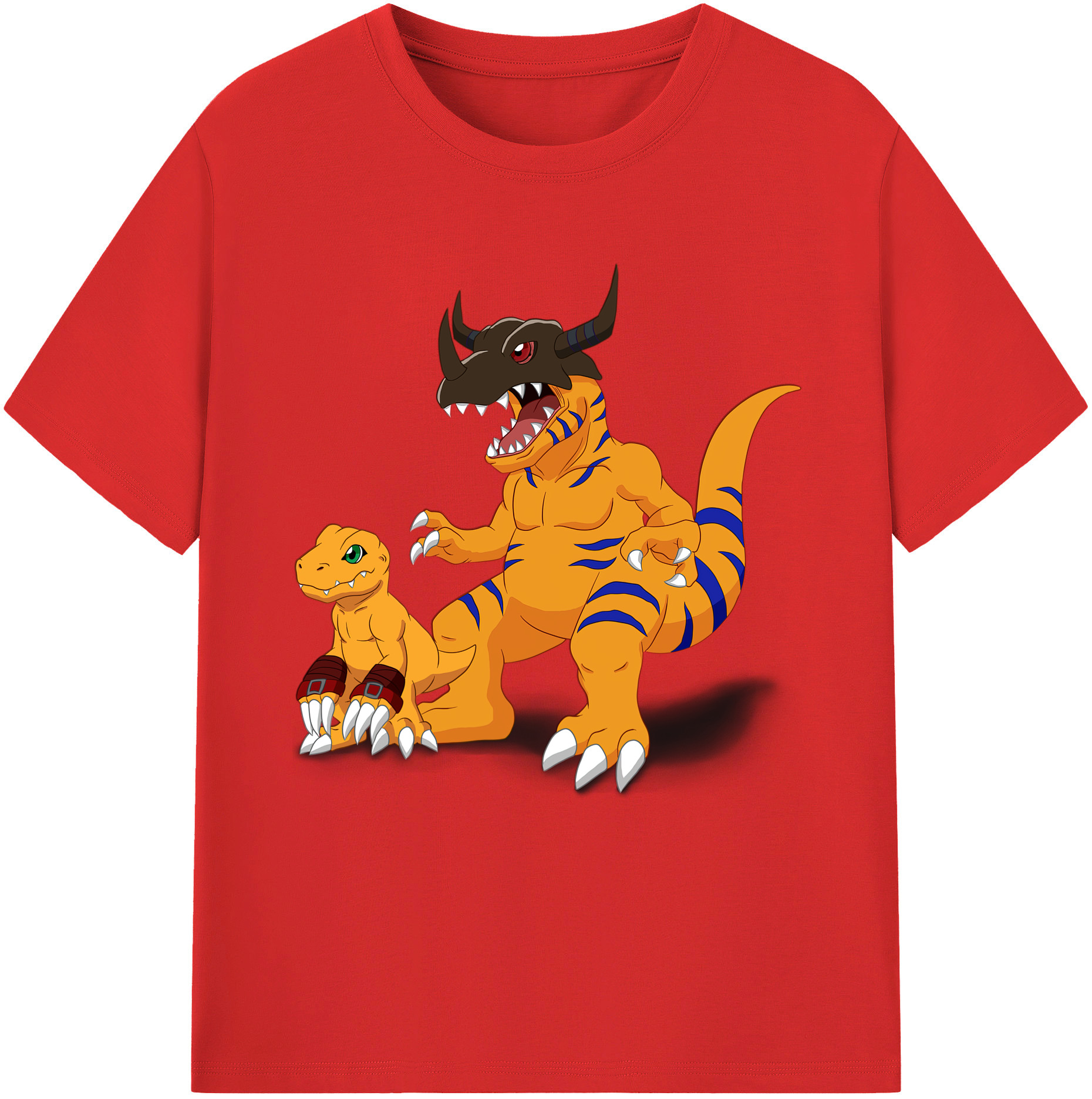 （画像用） Digimon デジタルモンスター/デジモン 綿100％半袖Tシャツ（フロントプリント）