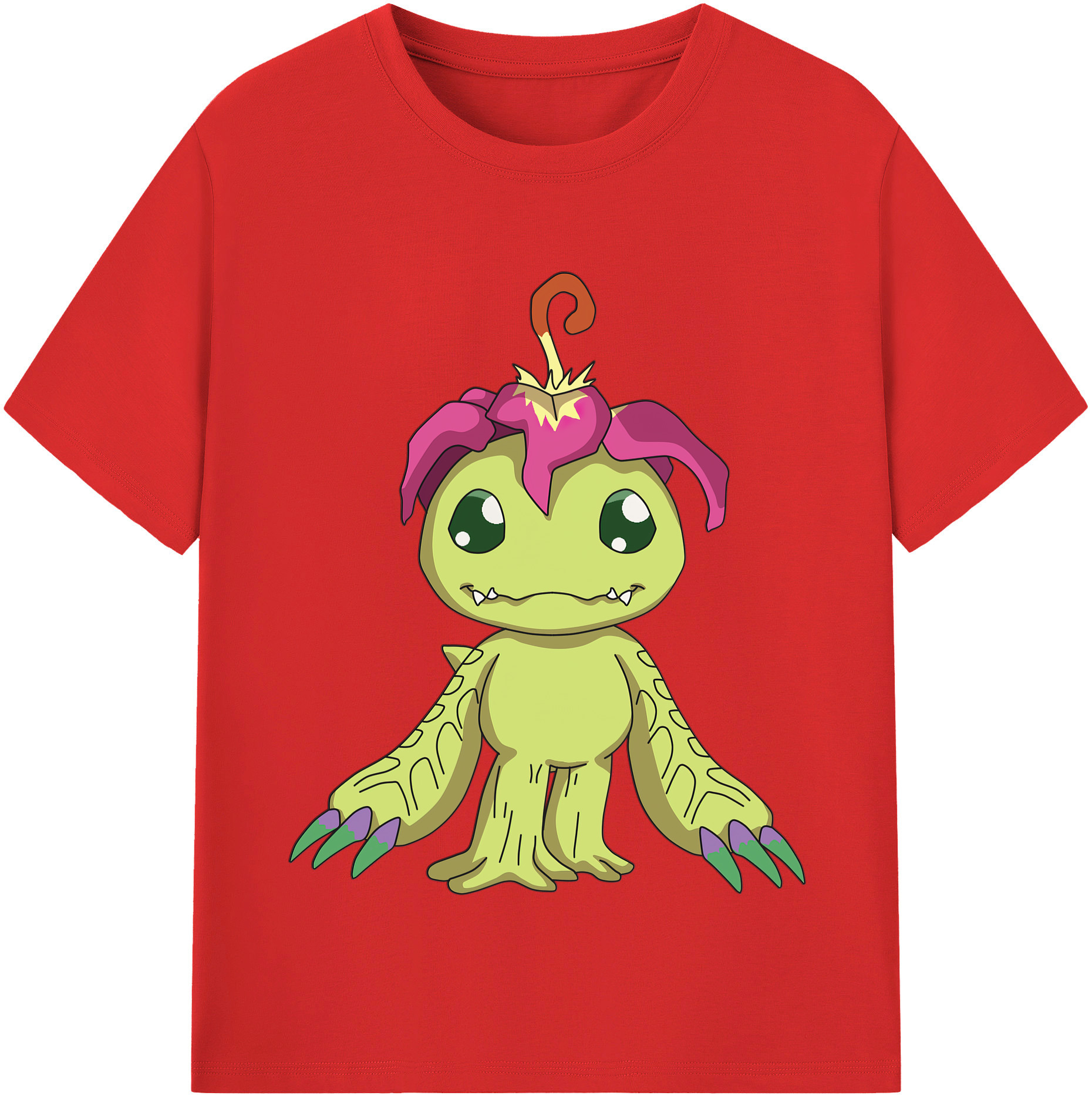 （画像用） Digimon デジタルモンスター/デジモン 綿100％半袖Tシャツ（フロントプリント）