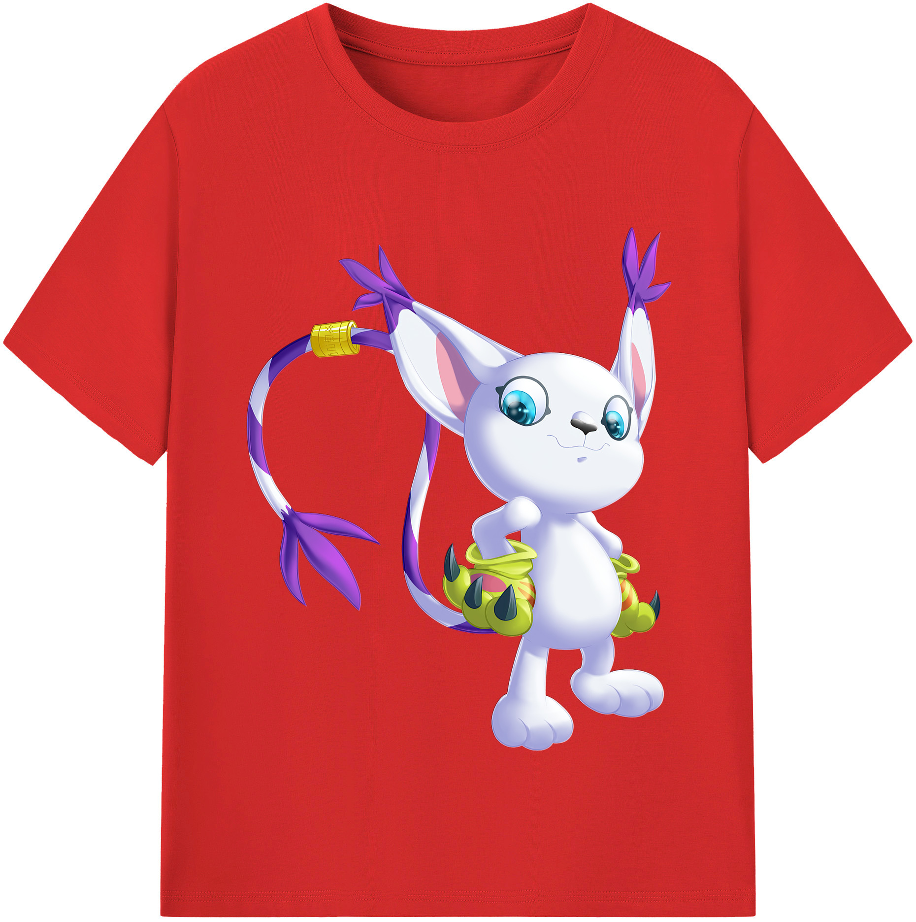 （画像用） Digimon デジタルモンスター/デジモン 綿100％半袖Tシャツ（フロントプリント）