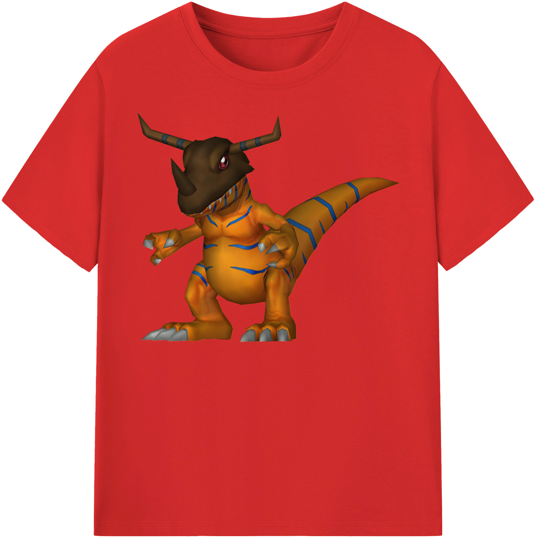 （画像用） Digimon デジタルモンスター/デジモン 綿100％半袖Tシャツ（フロントプリント）
