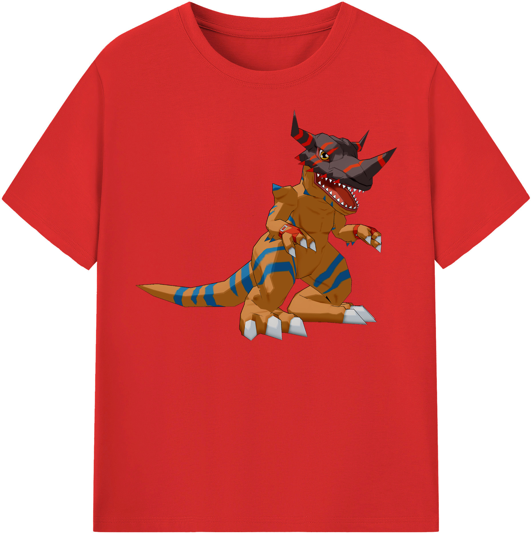 （画像用） Digimon デジタルモンスター/デジモン 綿100％半袖Tシャツ（フロントプリント）