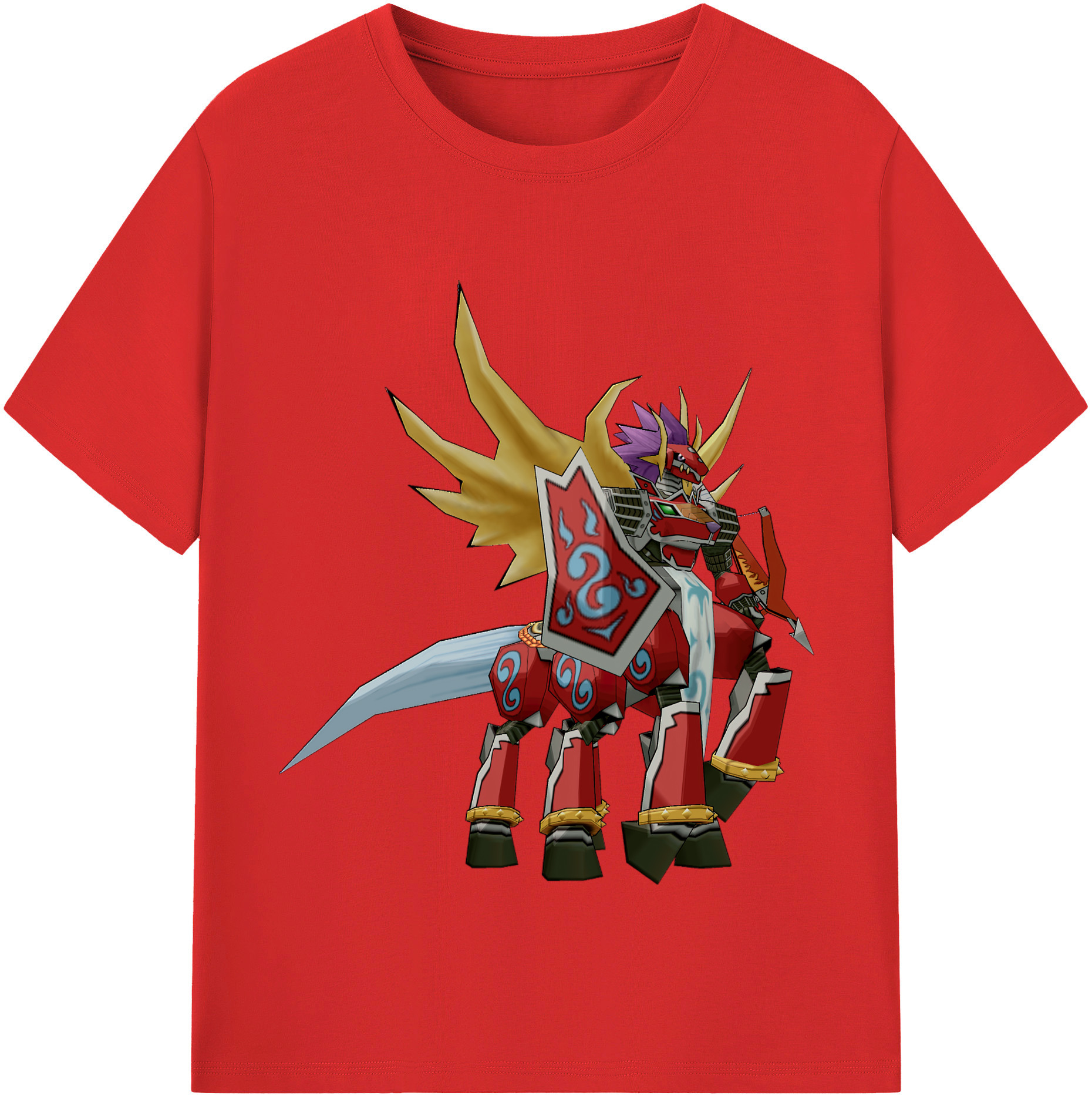 （画像用） Digimon デジタルモンスター/デジモン 綿100％半袖Tシャツ（フロントプリント）