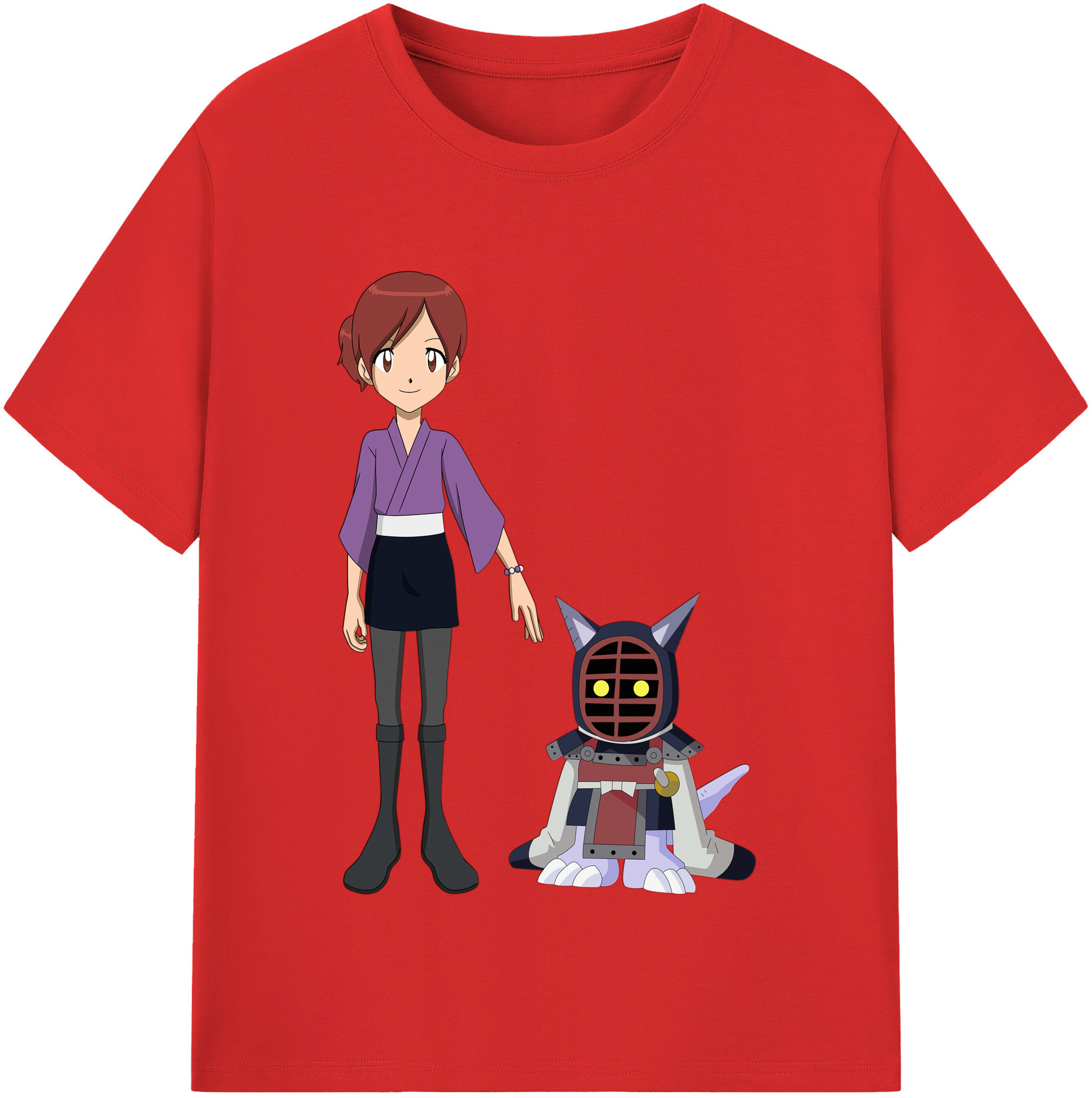（画像用） Digimon デジタルモンスター/デジモン 綿100％半袖Tシャツ（フロントプリント）