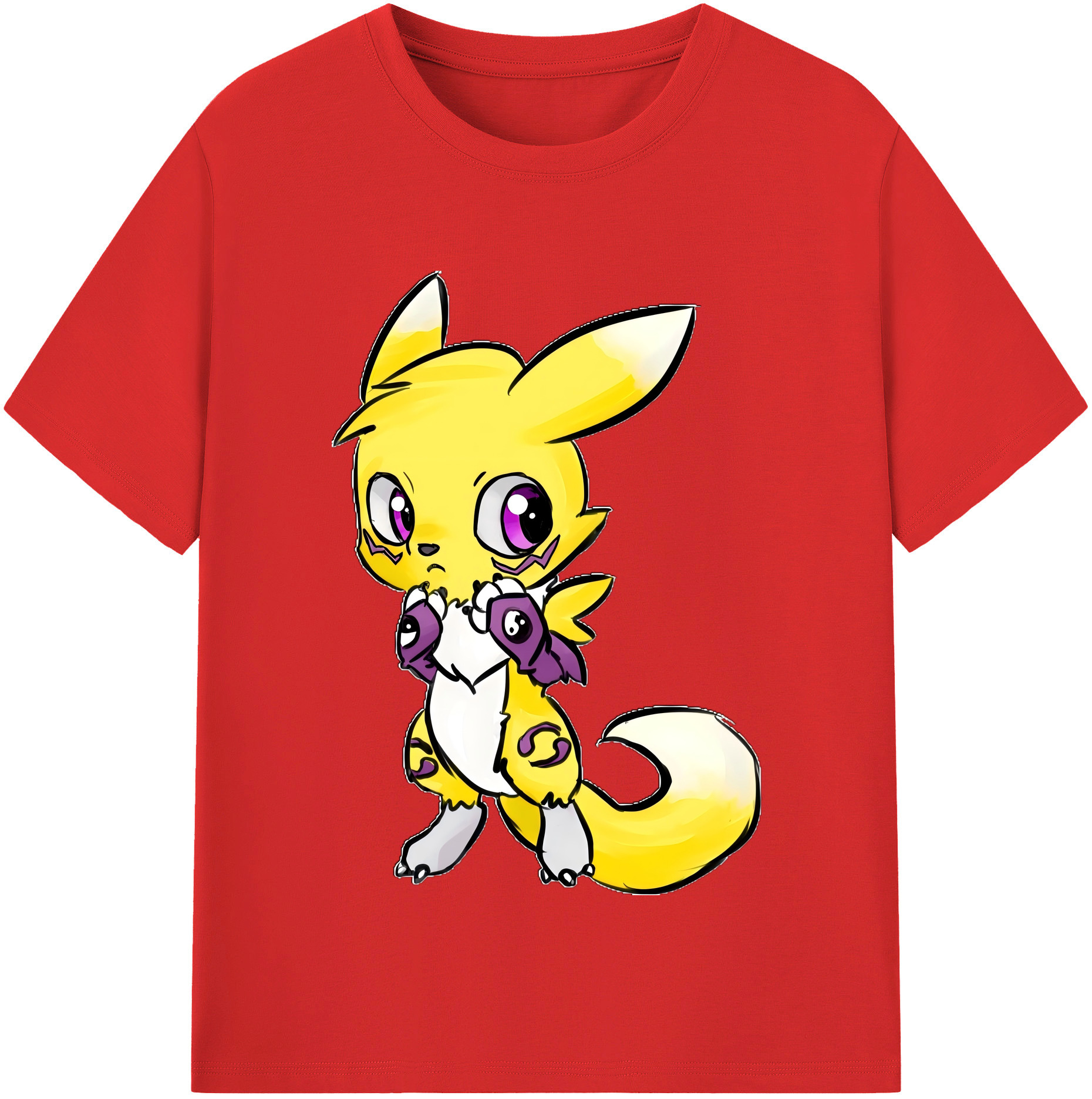 （画像用） Digimon デジタルモンスター/デジモン 綿100％半袖Tシャツ（フロントプリント）