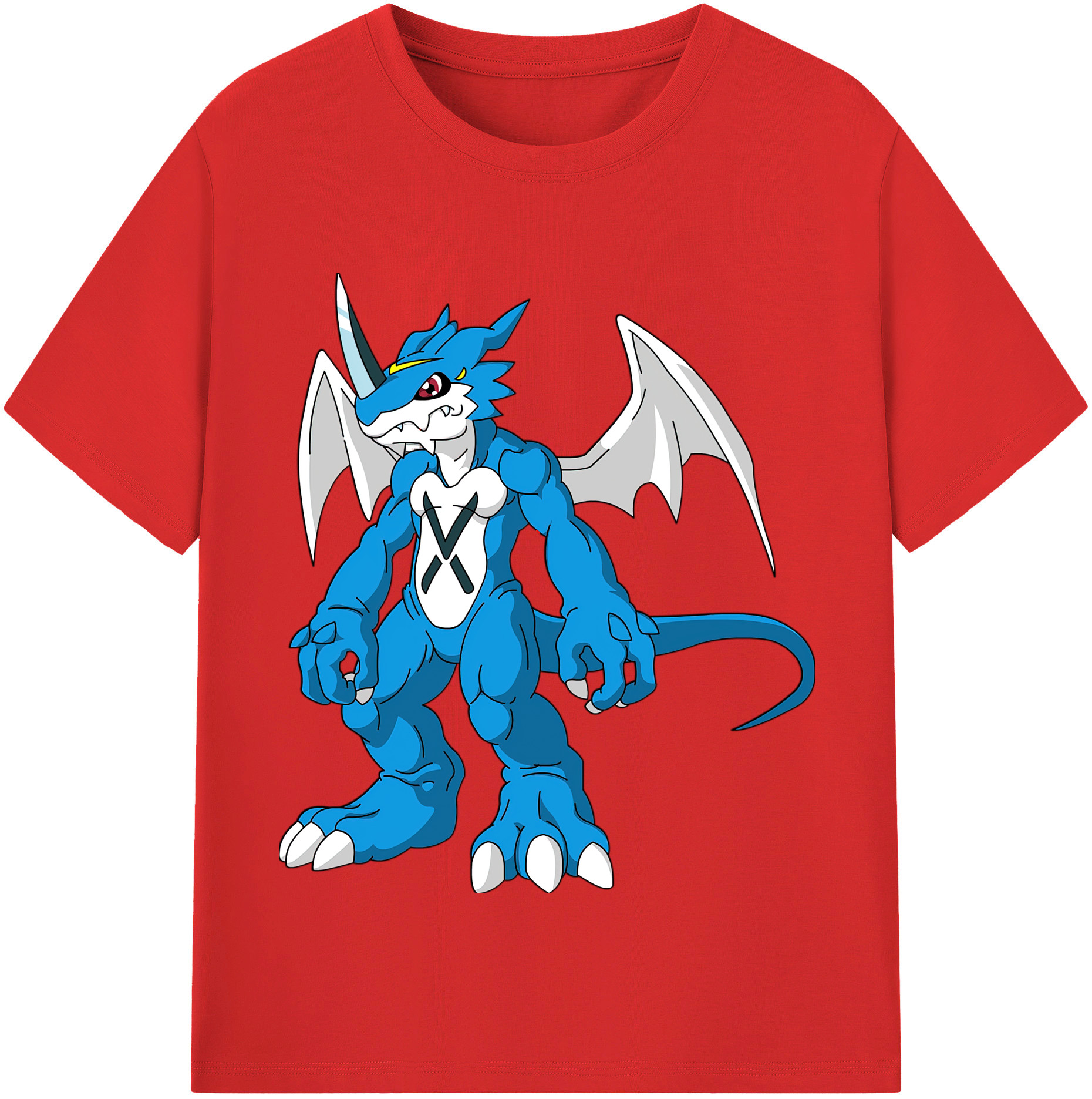 （画像用） Digimon デジタルモンスター/デジモン 綿100％半袖Tシャツ（フロントプリント）