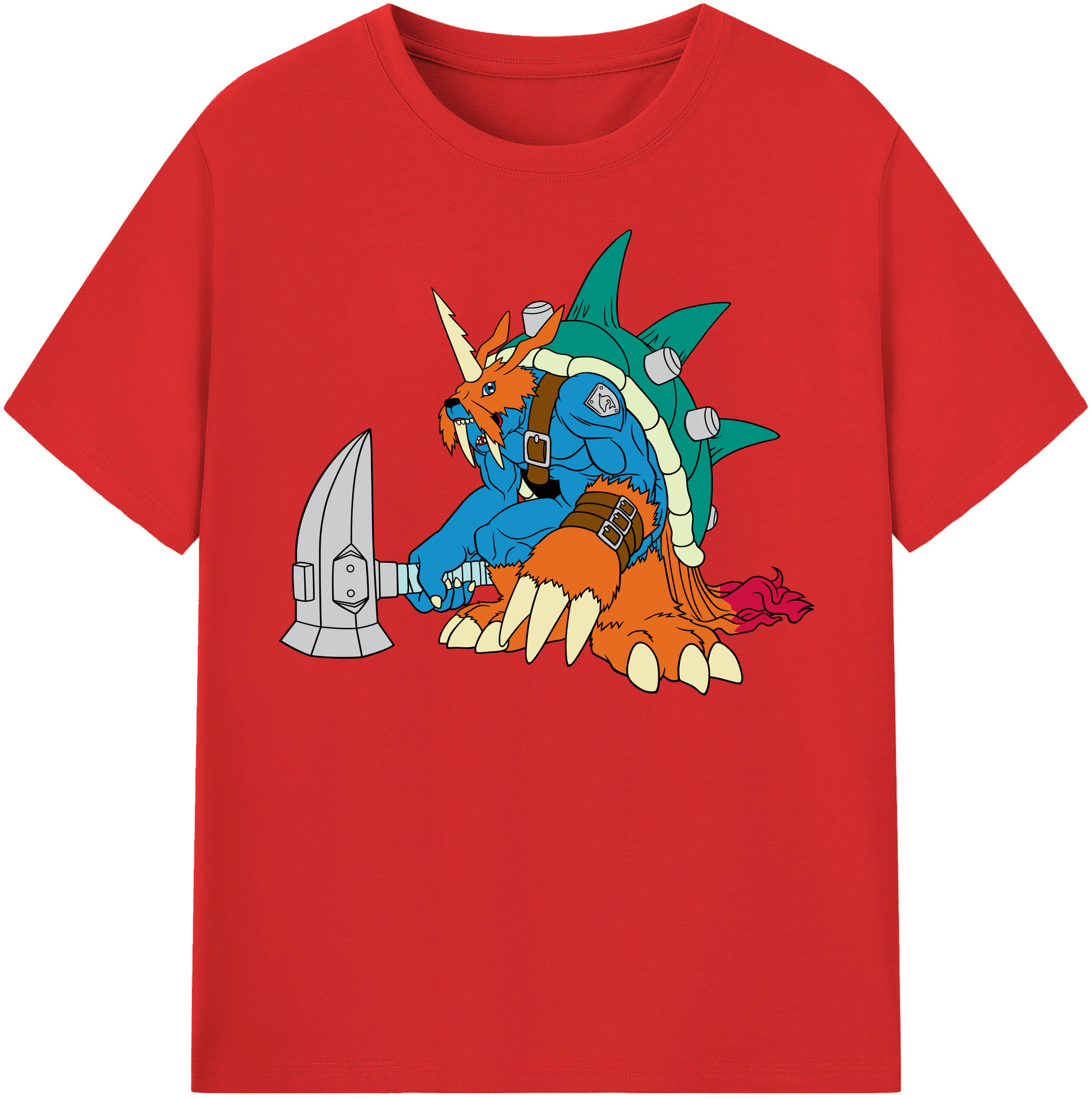 （画像用） Digimon デジタルモンスター/デジモン 綿100％半袖Tシャツ（フロントプリント）