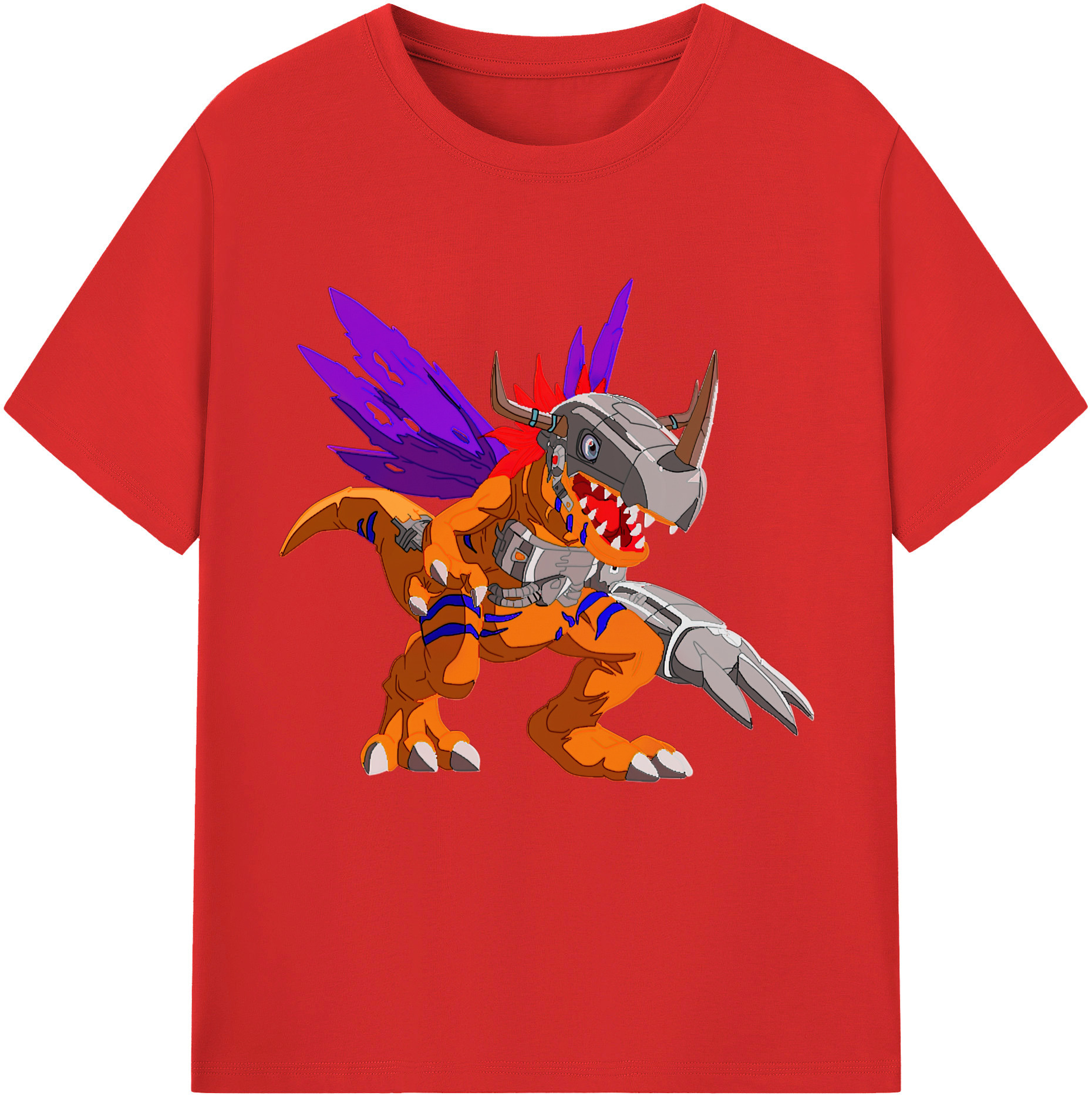 （画像用） Digimon デジタルモンスター/デジモン 綿100％半袖Tシャツ（フロントプリント）