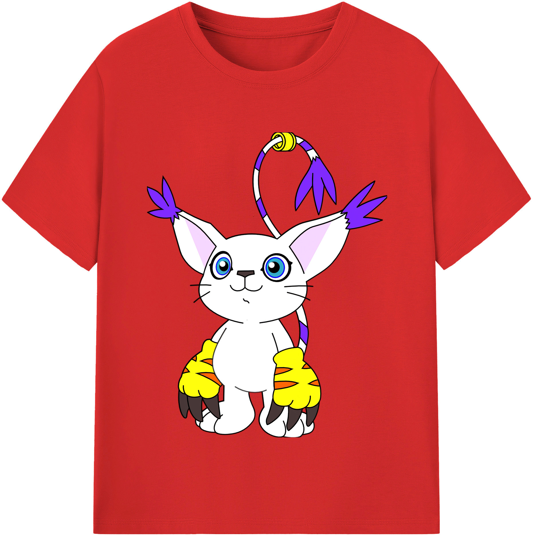 （画像用） Digimon デジタルモンスター/デジモン 綿100％半袖Tシャツ（フロントプリント）
