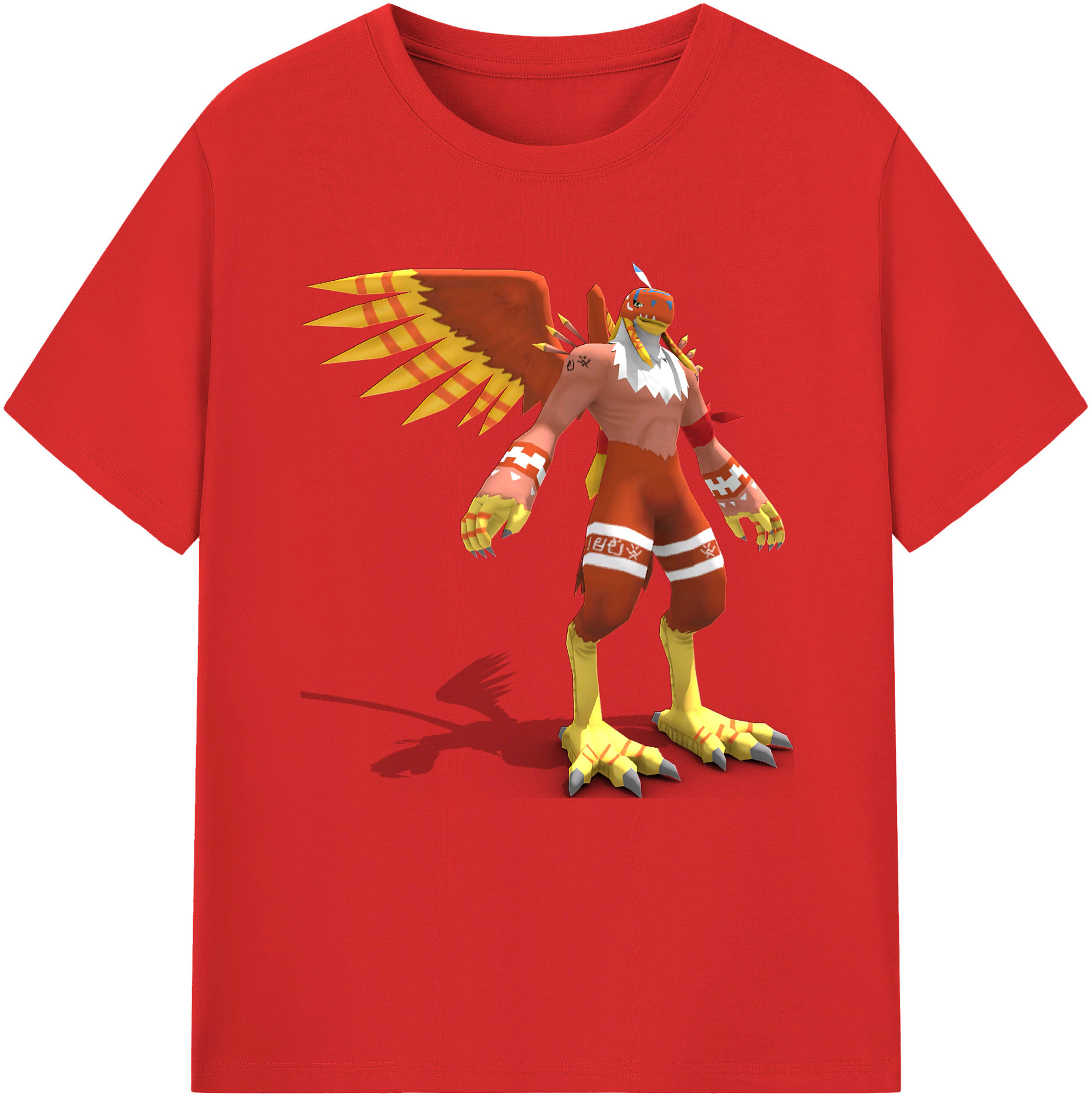 （画像用） Digimon デジタルモンスター/デジモン 綿100％半袖Tシャツ（フロントプリント）