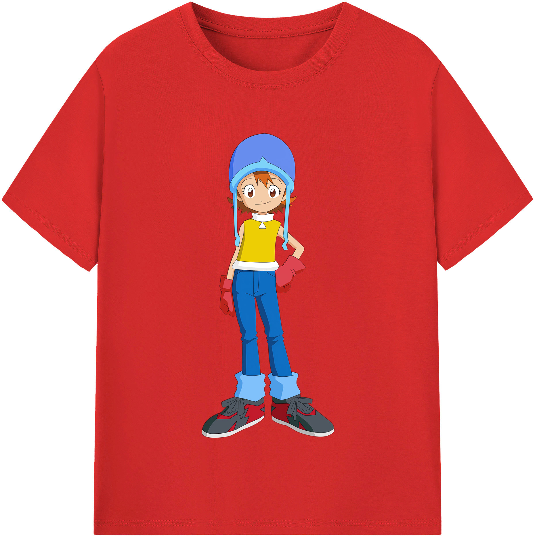 （画像用） Digimon デジタルモンスター/デジモン 綿100％半袖Tシャツ（フロントプリント）