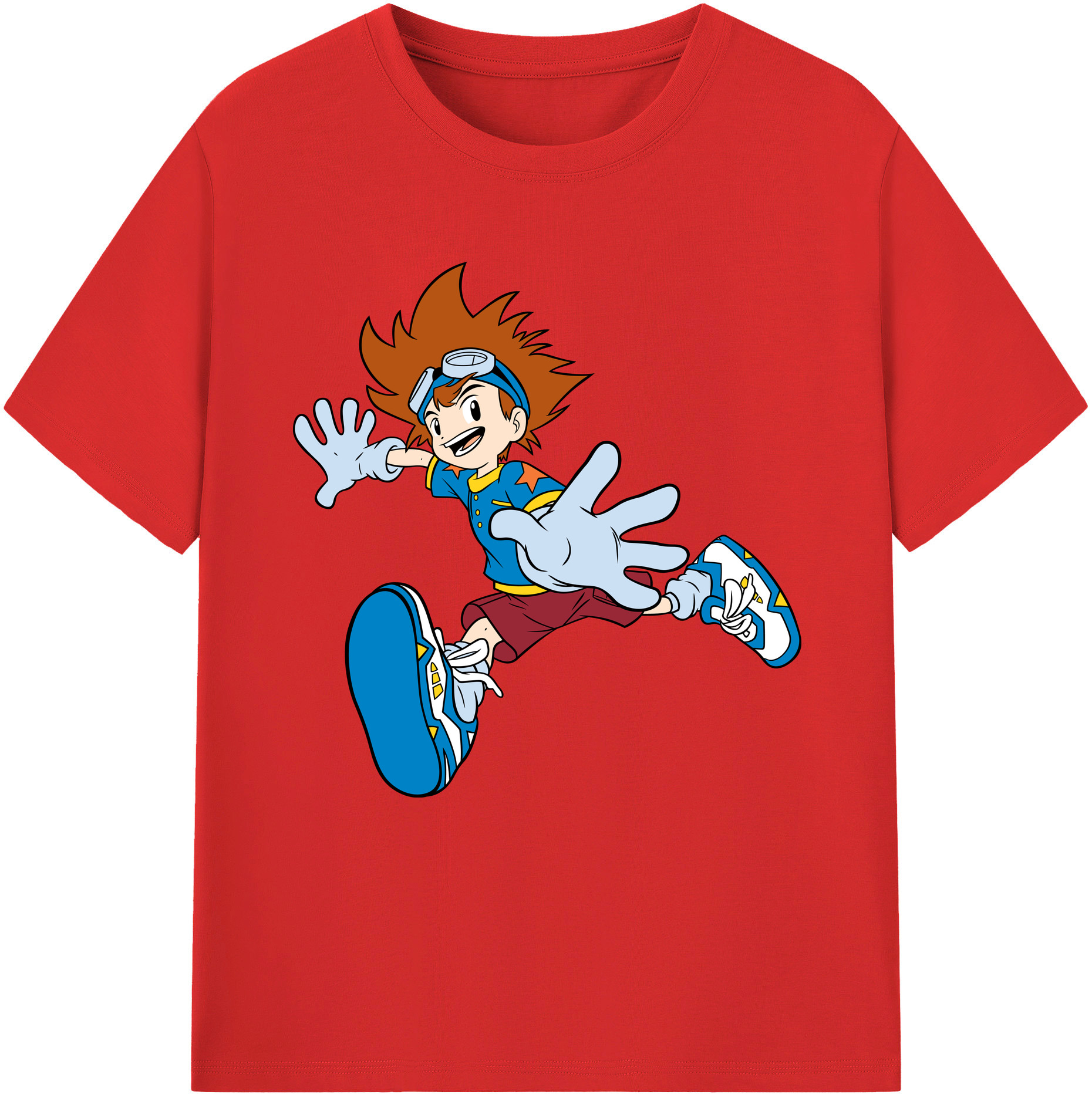 （画像用） Digimon デジタルモンスター/デジモン 綿100％半袖Tシャツ（フロントプリント）