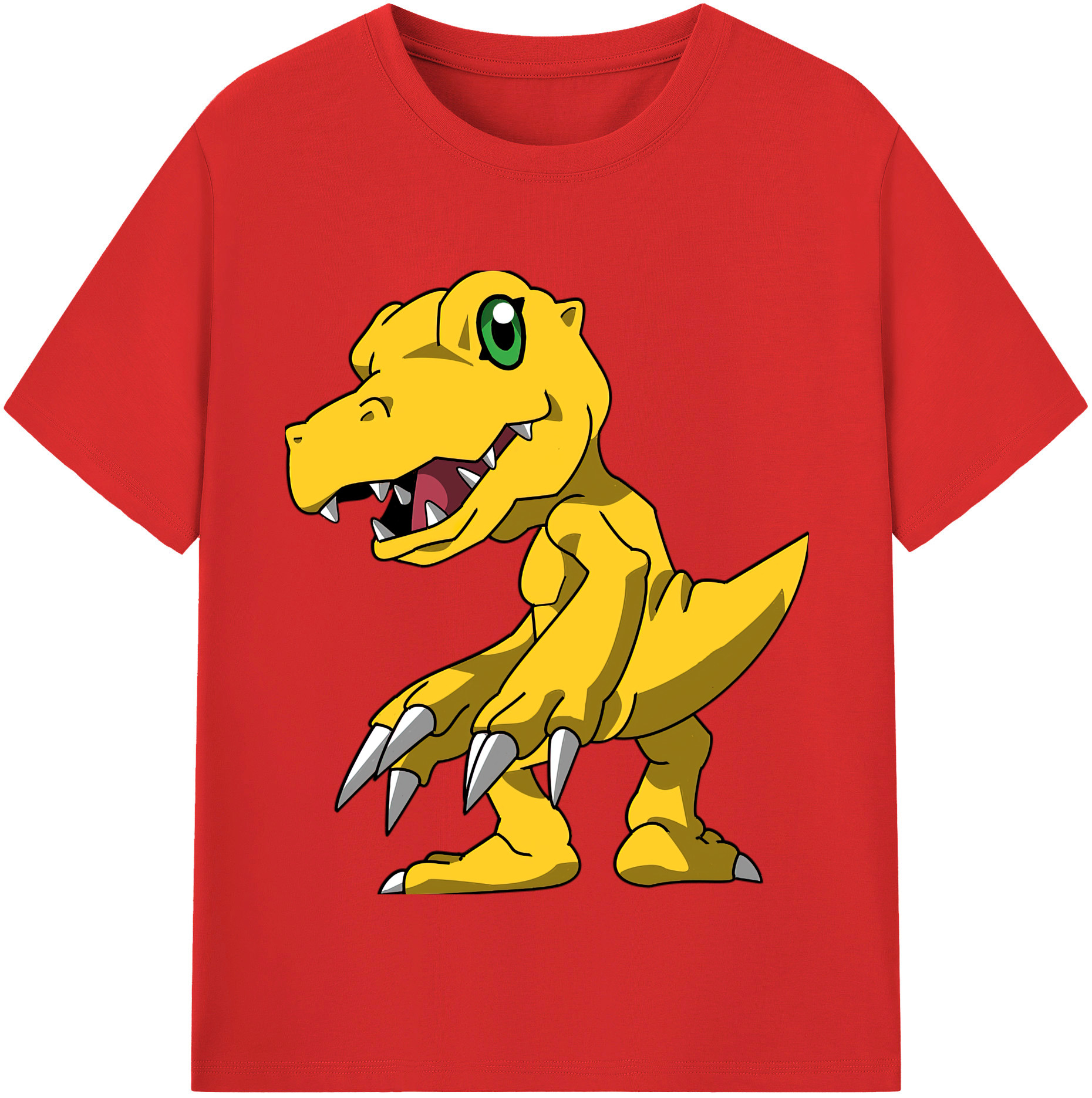 （画像用） Digimon デジタルモンスター/デジモン 綿100％半袖Tシャツ（フロントプリント）
