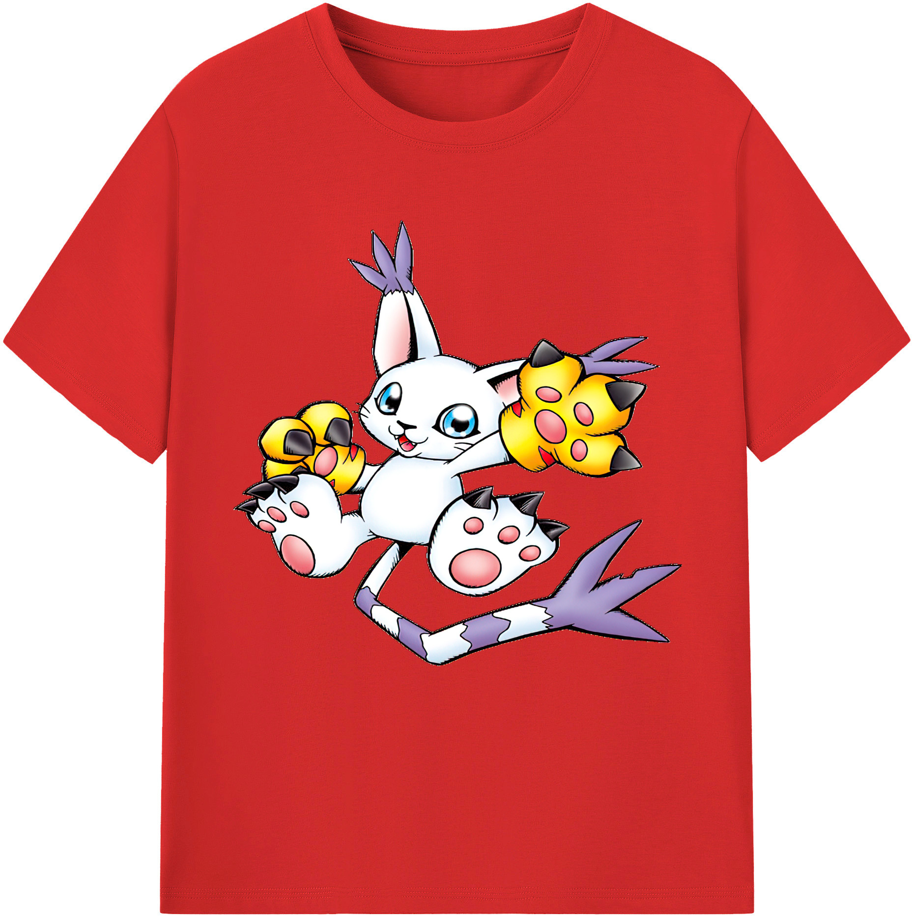（画像用） Digimon デジタルモンスター/デジモン 綿100％半袖Tシャツ（フロントプリント）