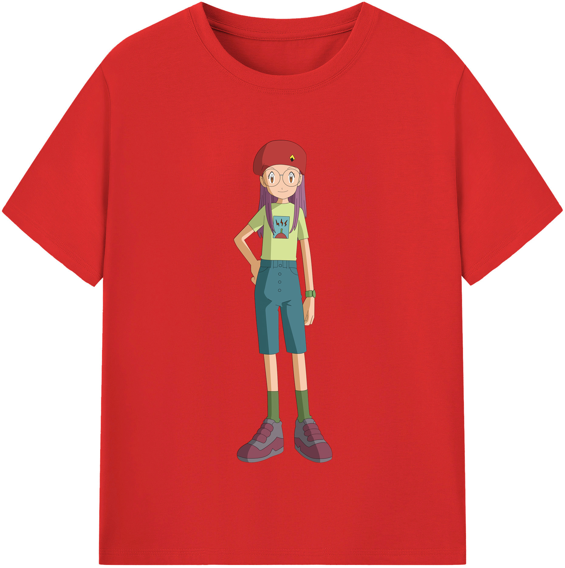 （画像用） Digimon デジタルモンスター/デジモン 綿100％半袖Tシャツ（フロントプリント）