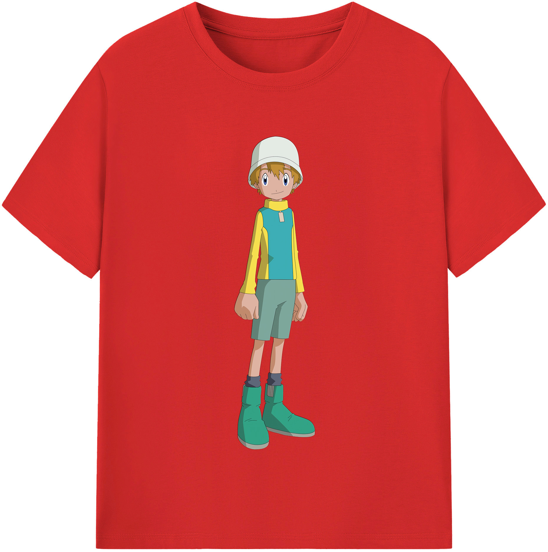 （画像用） Digimon デジタルモンスター/デジモン 綿100％半袖Tシャツ（フロントプリント）