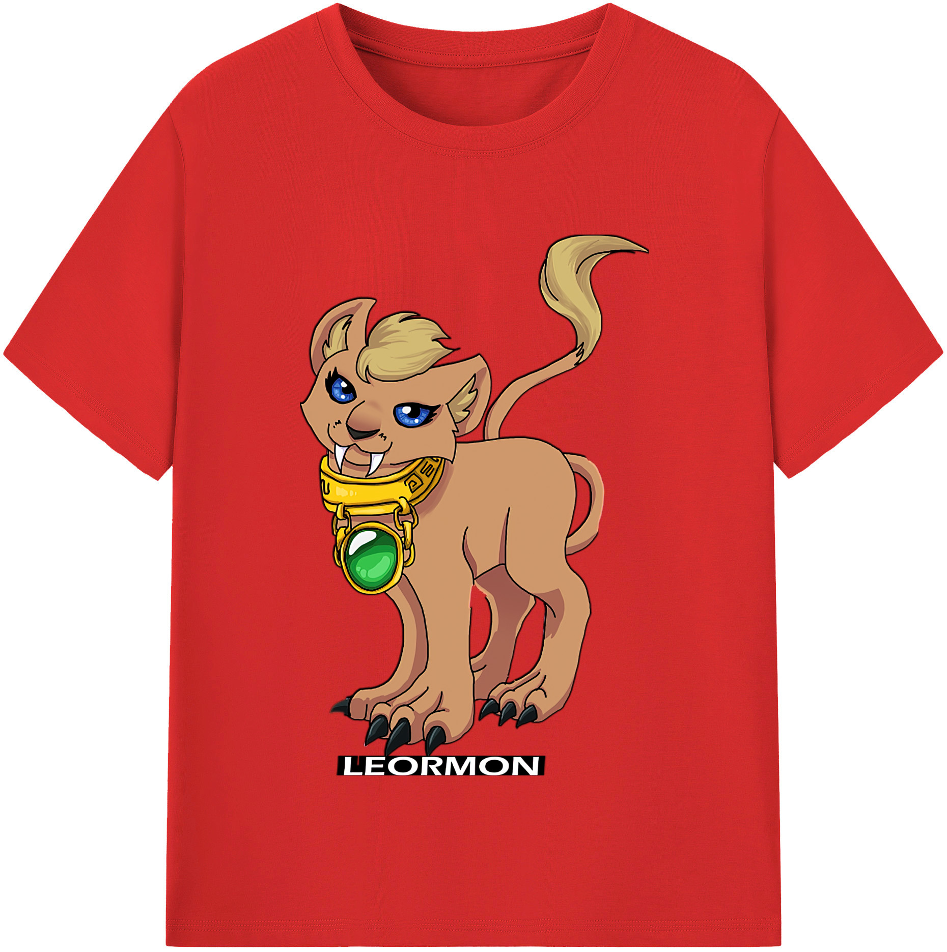 （画像用） Digimon デジタルモンスター/デジモン 綿100％半袖Tシャツ（フロントプリント）