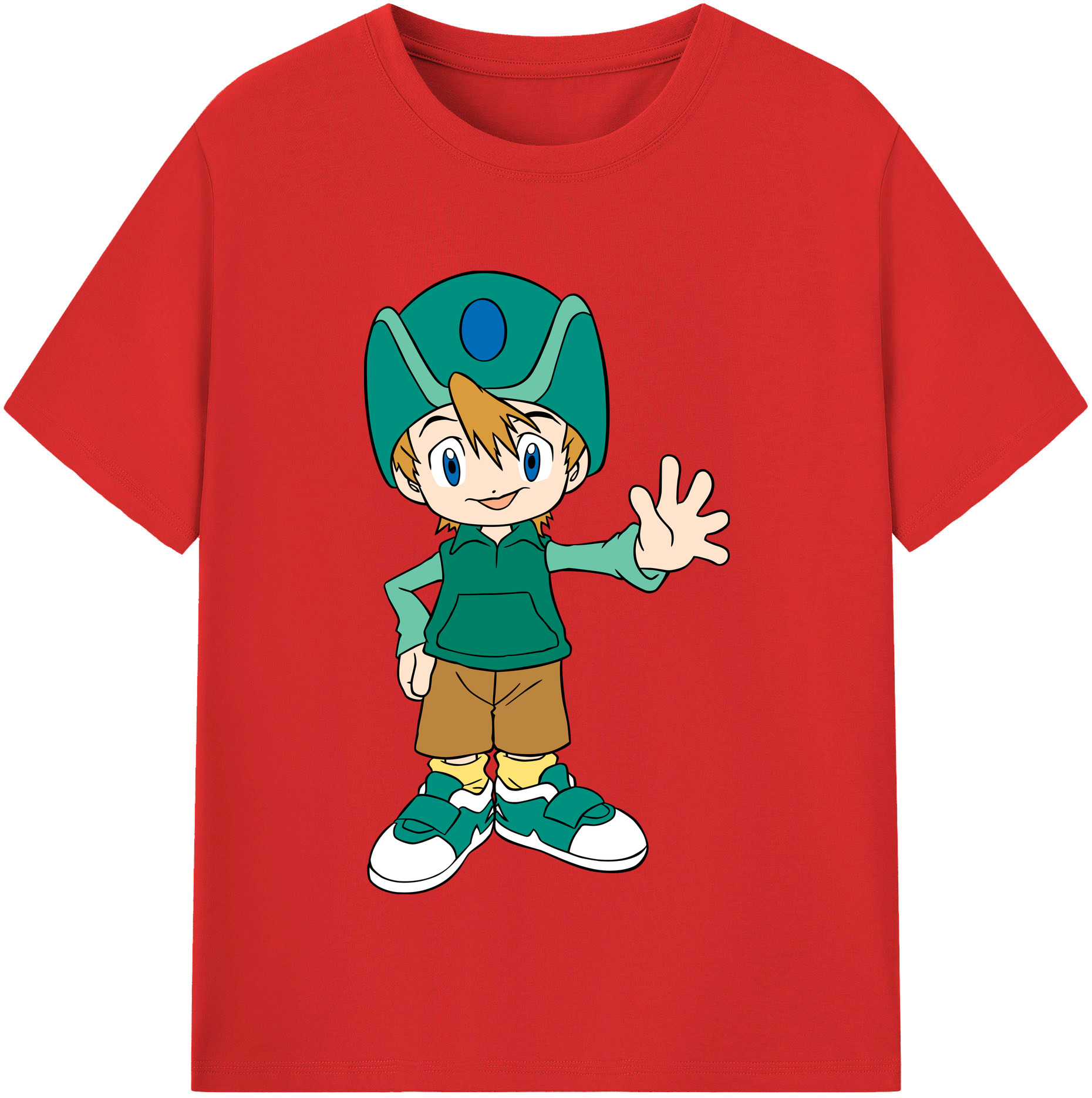 （画像用） Digimon デジタルモンスター/デジモン 綿100％半袖Tシャツ（フロントプリント）