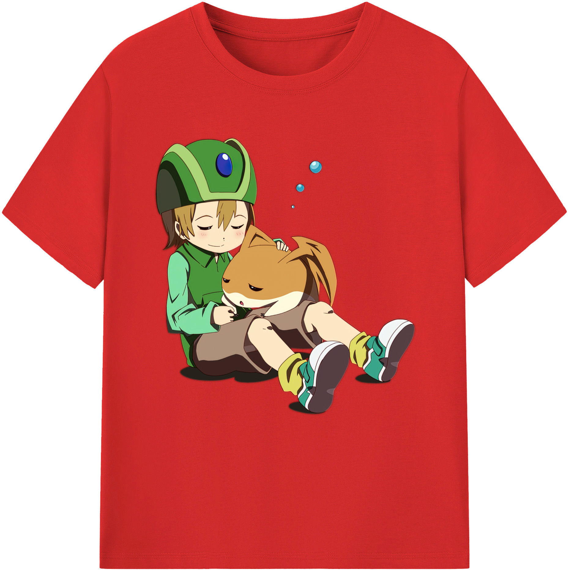 （画像用） Digimon デジタルモンスター/デジモン 綿100％半袖Tシャツ（フロントプリント）