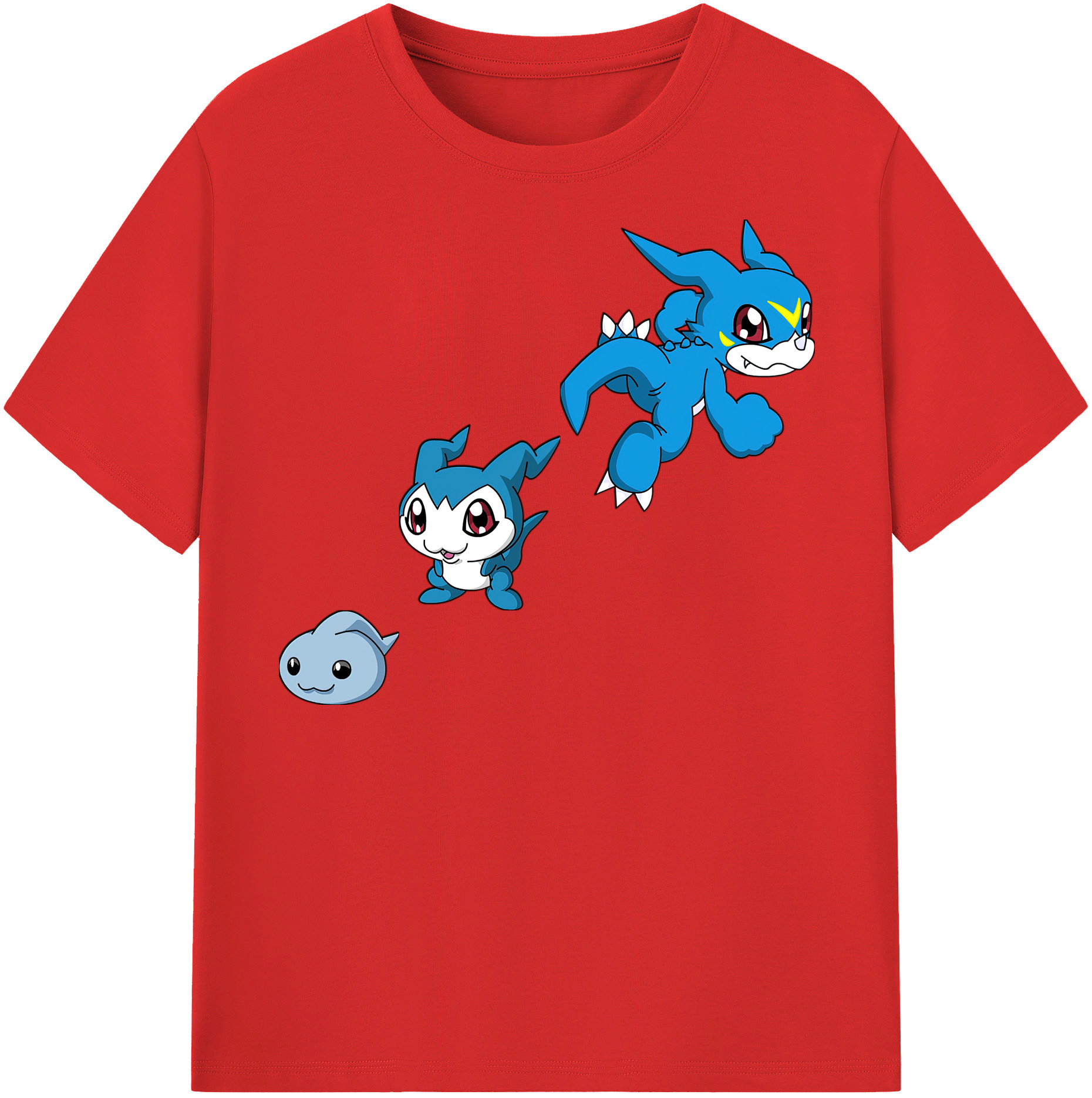 （画像用） Digimon デジタルモンスター/デジモン 綿100％半袖Tシャツ（フロントプリント）