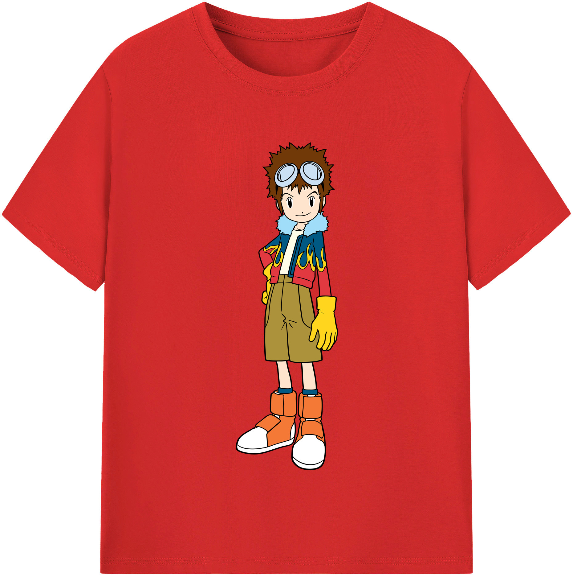 （画像用） Digimon デジタルモンスター/デジモン 綿100％半袖Tシャツ（フロントプリント）