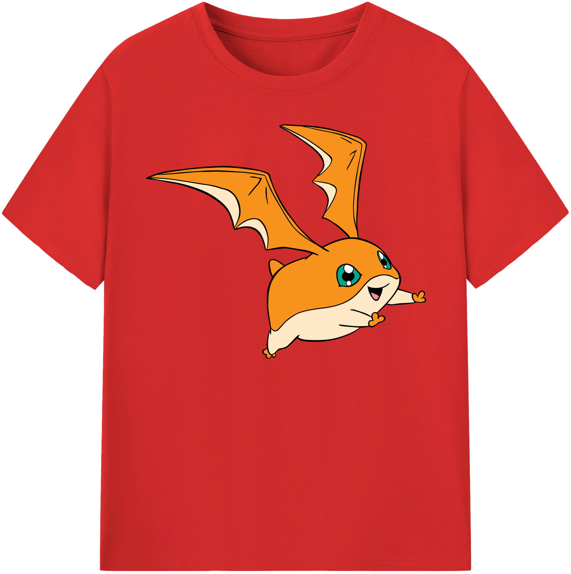 （画像用） Digimon デジタルモンスター/デジモン 綿100％半袖Tシャツ（フロントプリント）