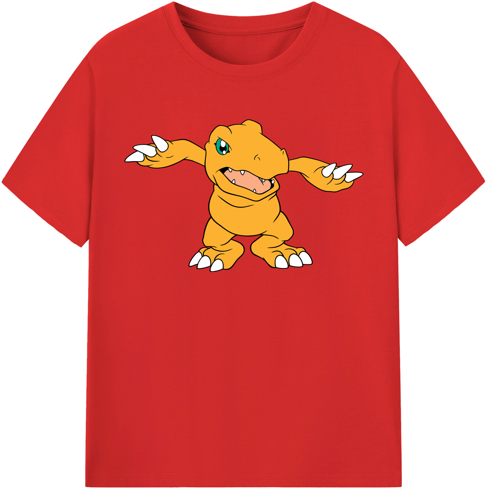 （画像用） Digimon デジタルモンスター/デジモン 綿100％半袖Tシャツ（フロントプリント）