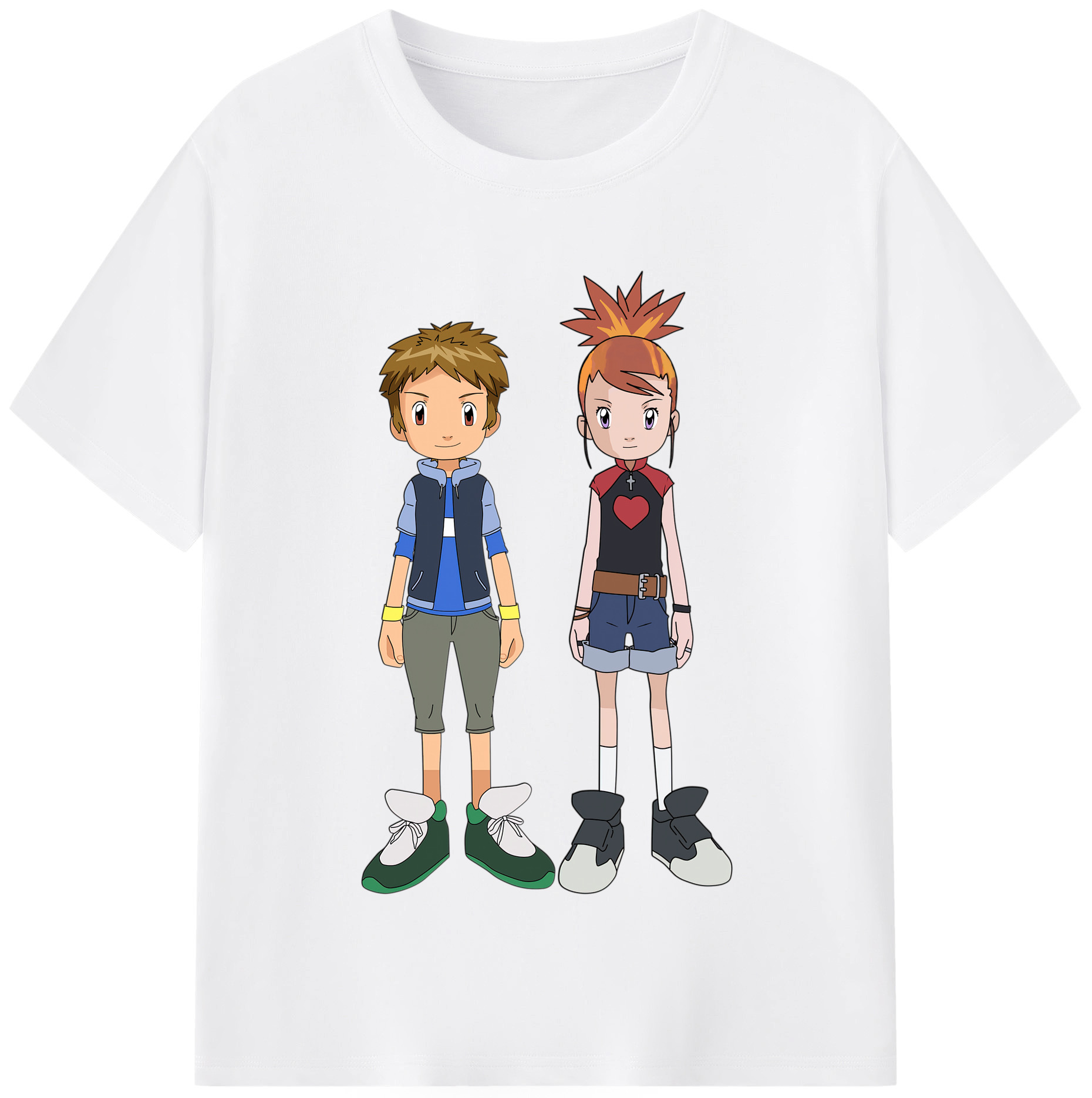 （画像用） Digimon デジタルモンスター/デジモン 綿100％半袖Tシャツ（フロントプリント）