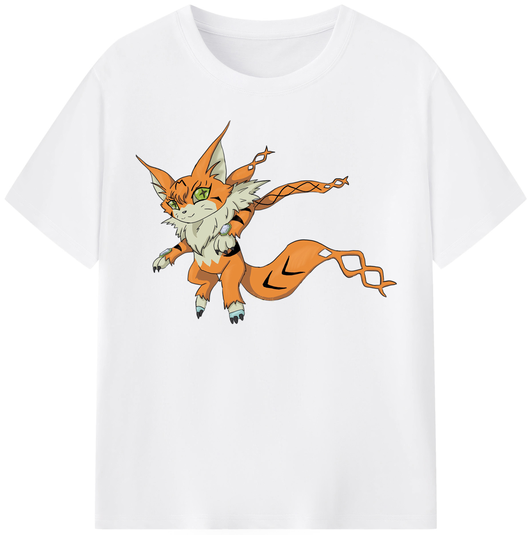 （画像用） Digimon デジタルモンスター/デジモン 綿100％半袖Tシャツ（フロントプリント）