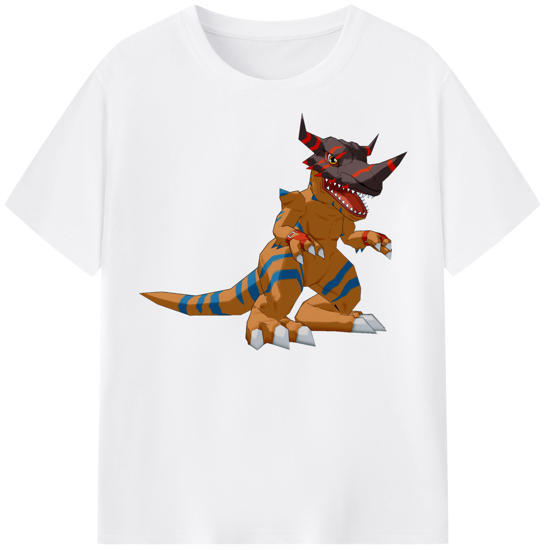 （画像用） Digimon デジタルモンスター/デジモン 綿100％半袖Tシャツ（フロントプリント）