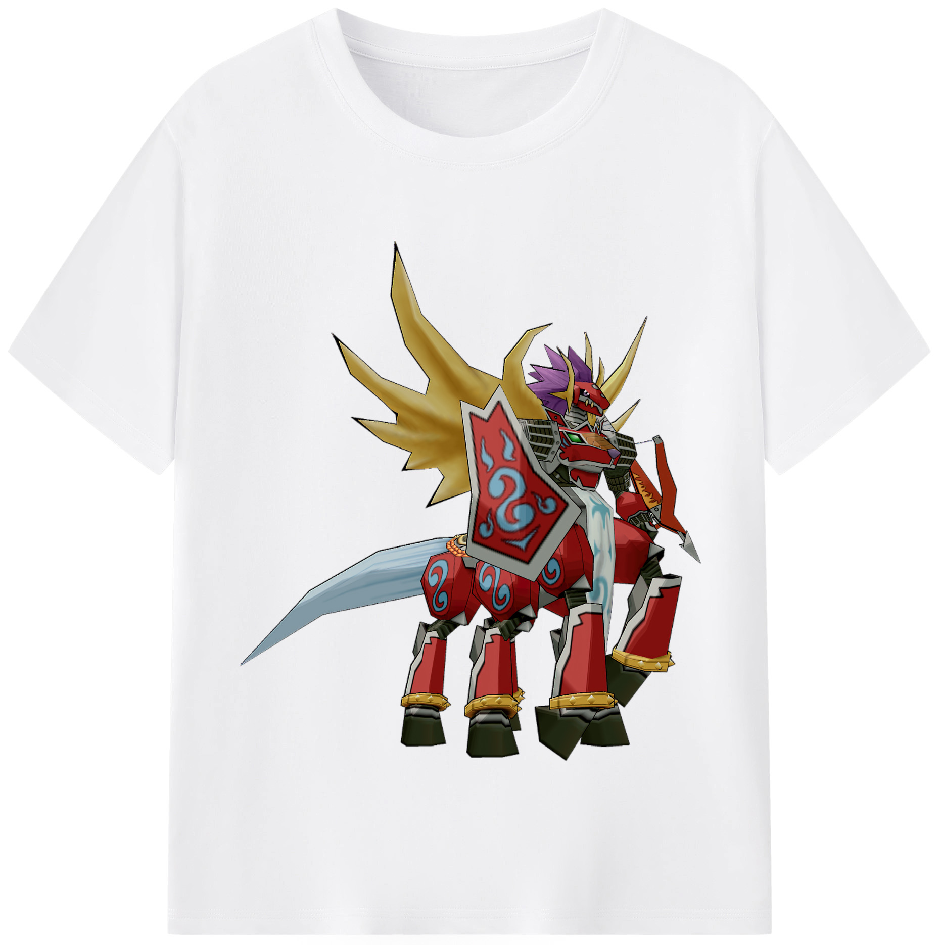 （画像用） Digimon デジタルモンスター/デジモン 綿100％半袖Tシャツ（フロントプリント）