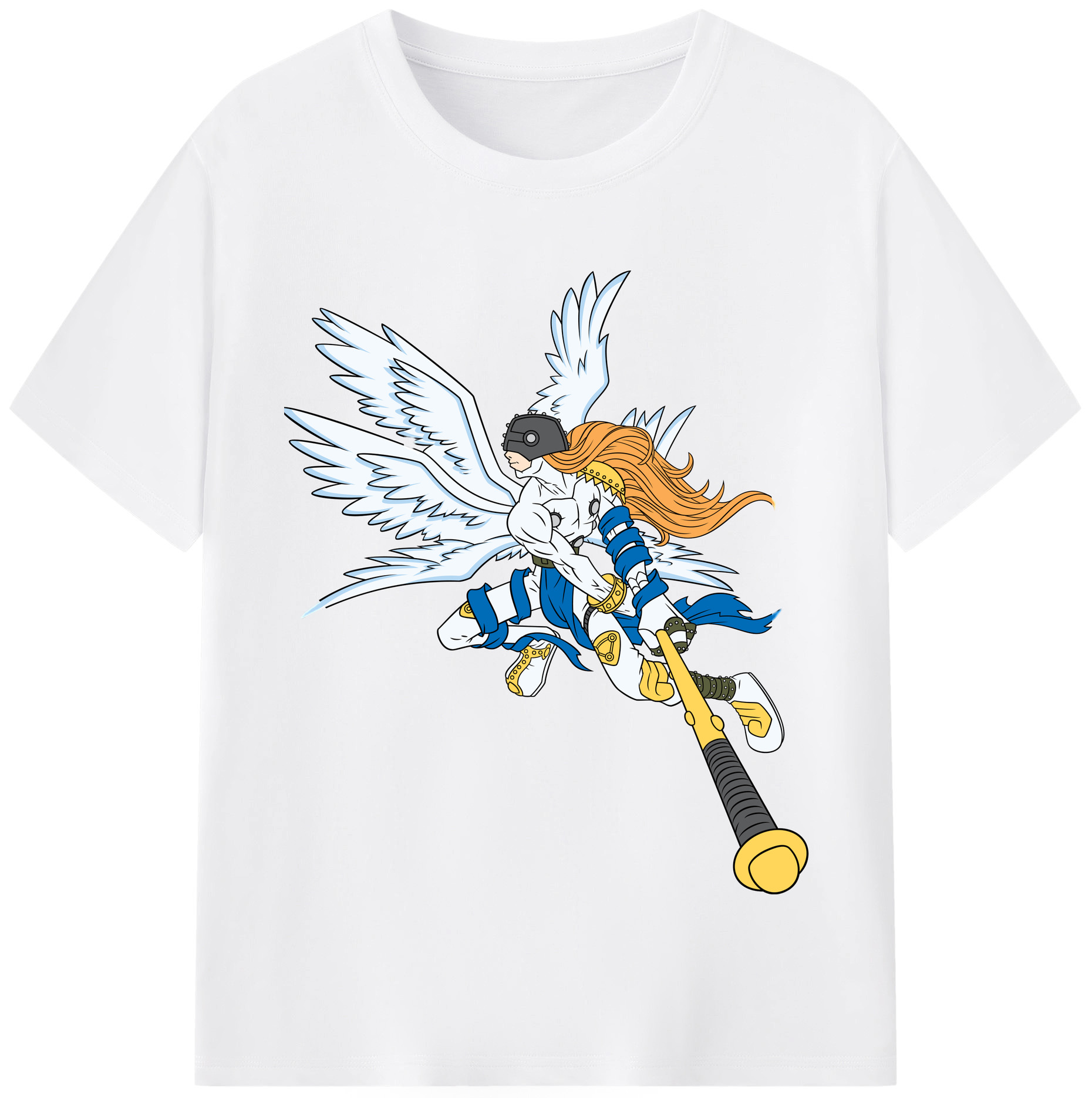 （画像用） Digimon デジタルモンスター/デジモン 綿100％半袖Tシャツ（フロントプリント）