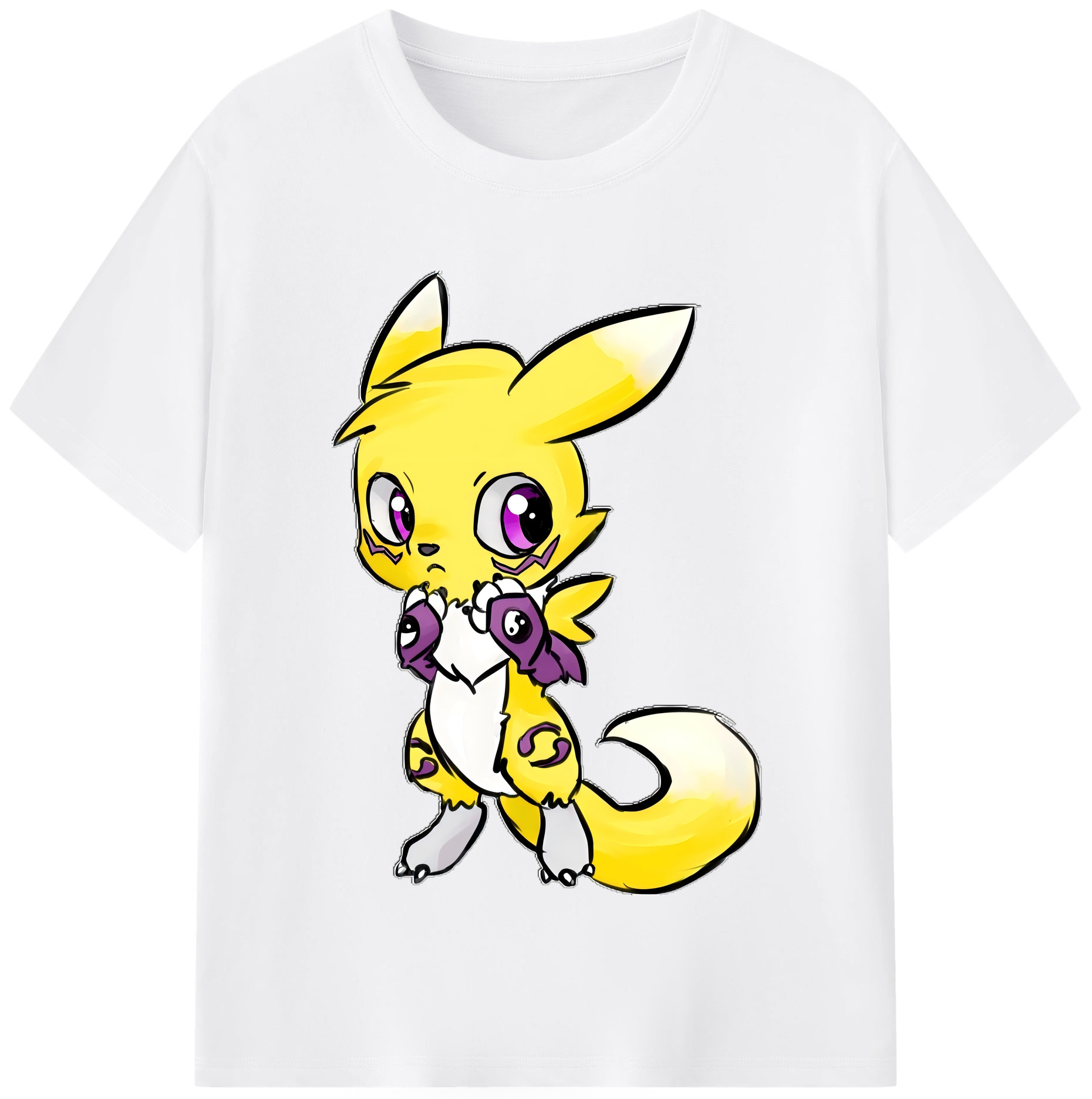（画像用） Digimon デジタルモンスター/デジモン 綿100％半袖Tシャツ（フロントプリント）