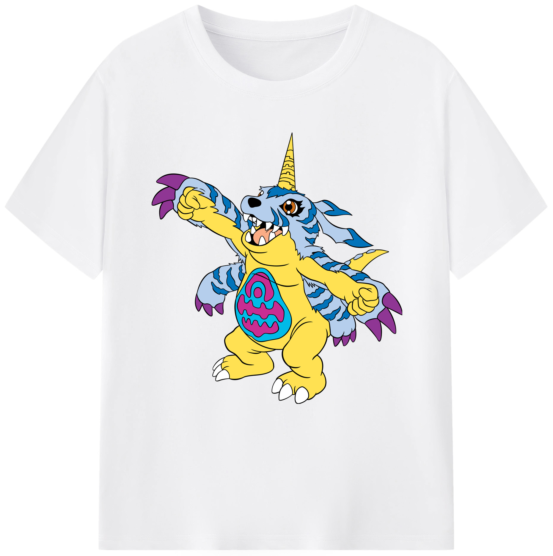 （画像用） Digimon デジタルモンスター/デジモン 綿100％半袖Tシャツ（フロントプリント）
