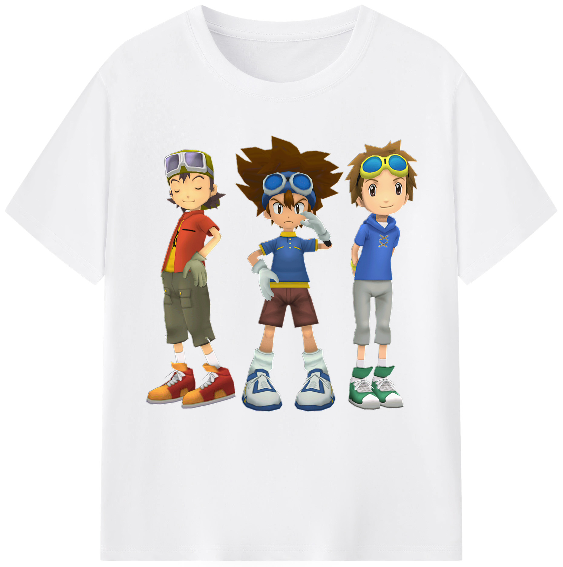 （画像用） Digimon デジタルモンスター/デジモン 綿100％半袖Tシャツ（フロントプリント）