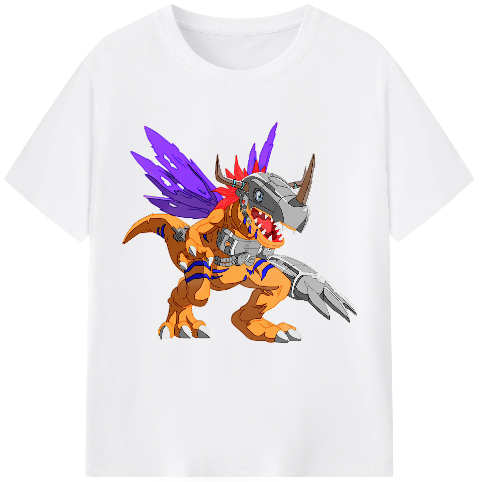 （画像用） Digimon デジタルモンスター/デジモン 綿100％半袖Tシャツ（フロントプリント）