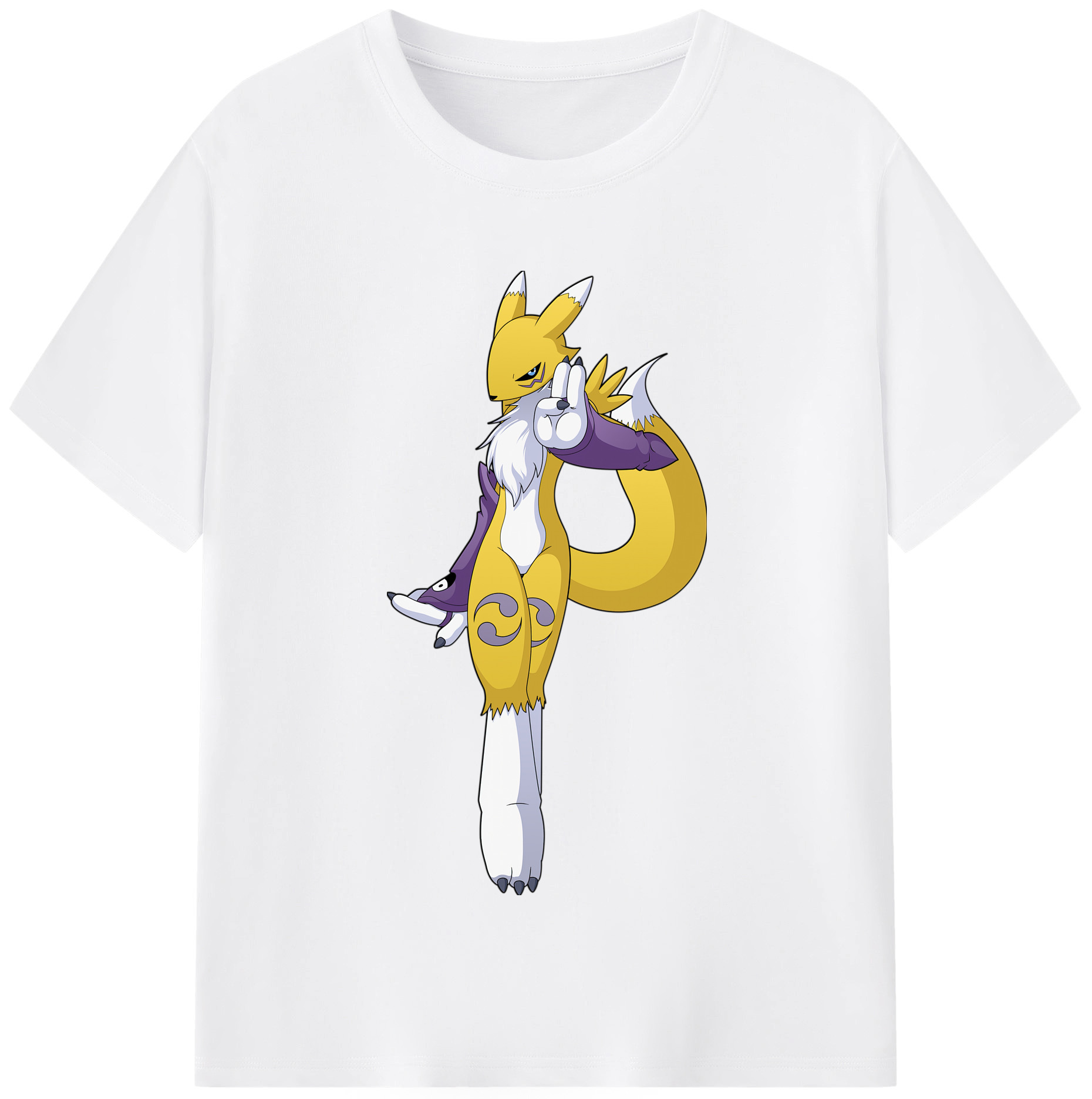 （画像用） Digimon デジタルモンスター/デジモン 綿100％半袖Tシャツ（フロントプリント）