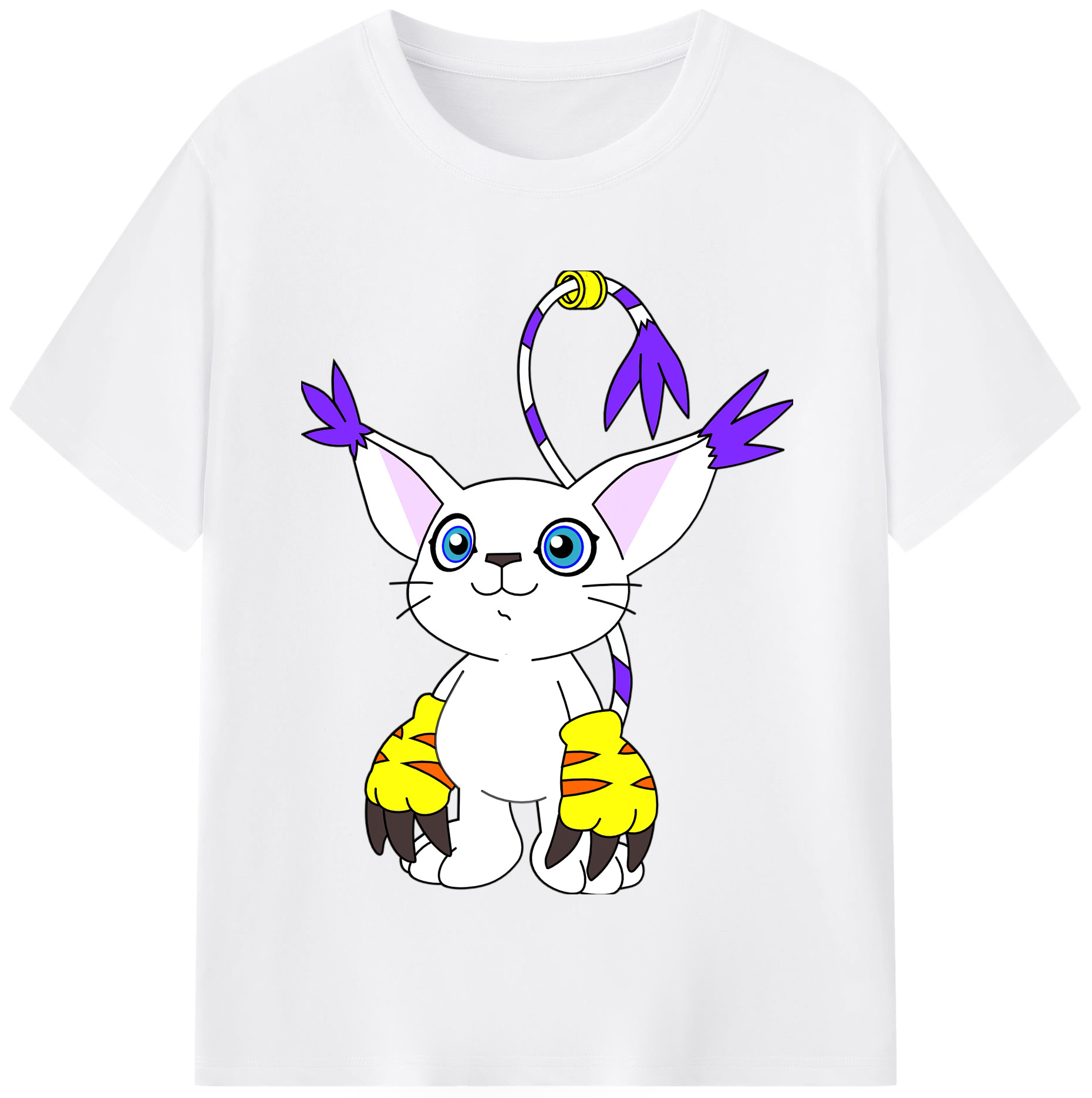 （画像用） Digimon デジタルモンスター/デジモン 綿100％半袖Tシャツ（フロントプリント）