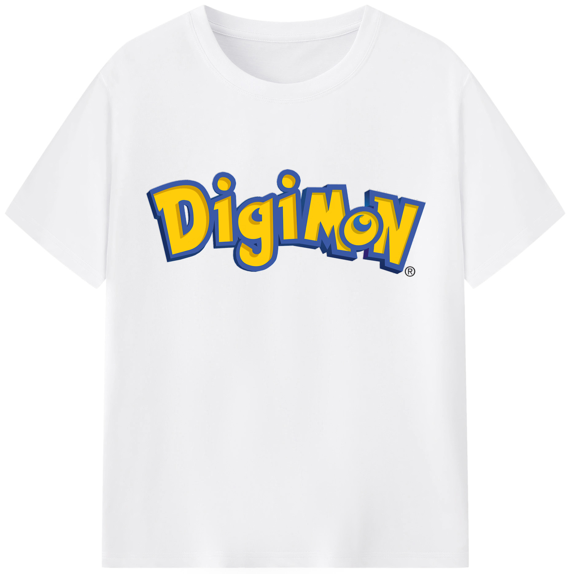 （画像用） Digimon デジタルモンスター/デジモン 綿100％半袖Tシャツ（フロントプリント）