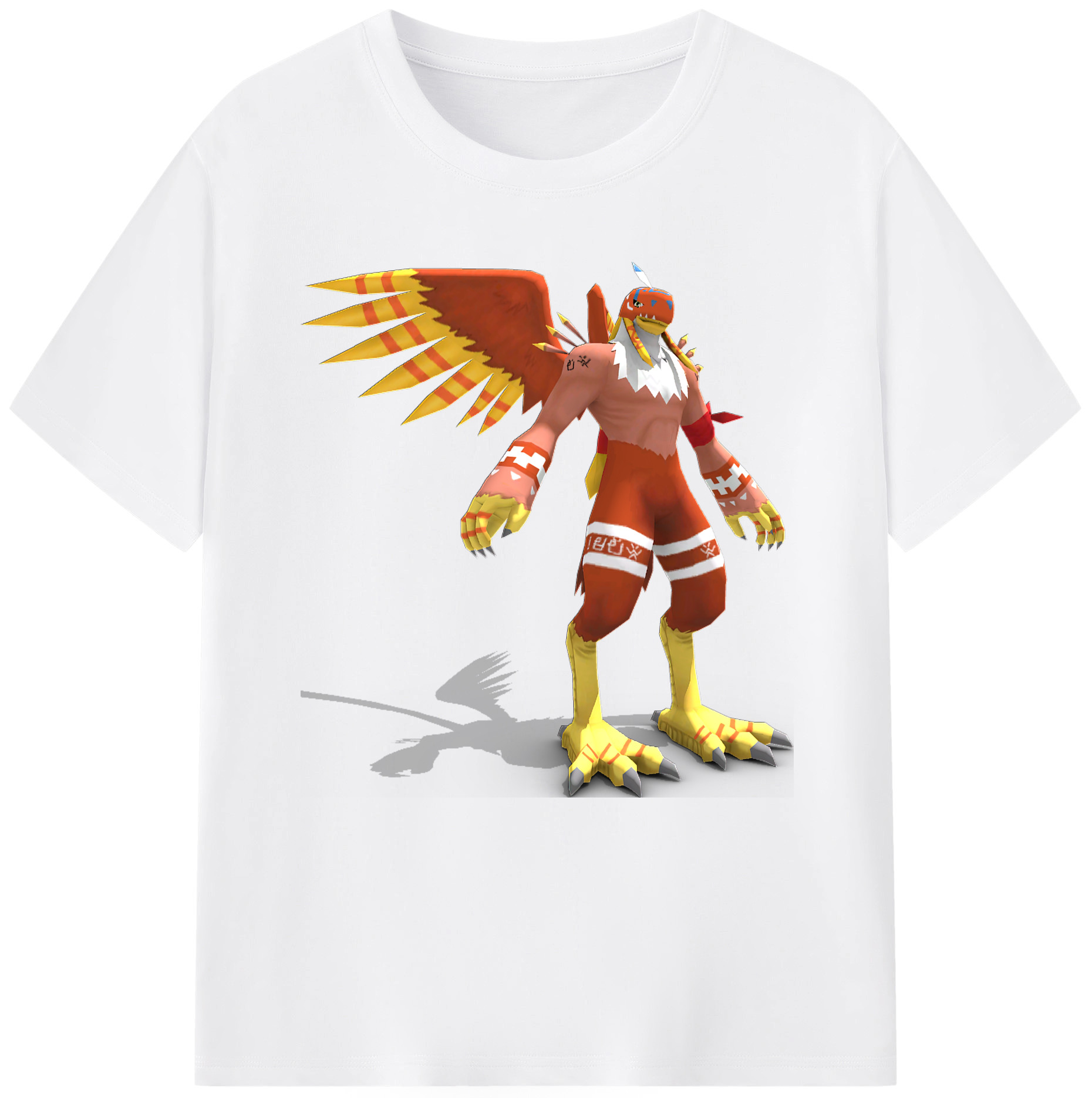 （画像用） Digimon デジタルモンスター/デジモン 綿100％半袖Tシャツ（フロントプリント）