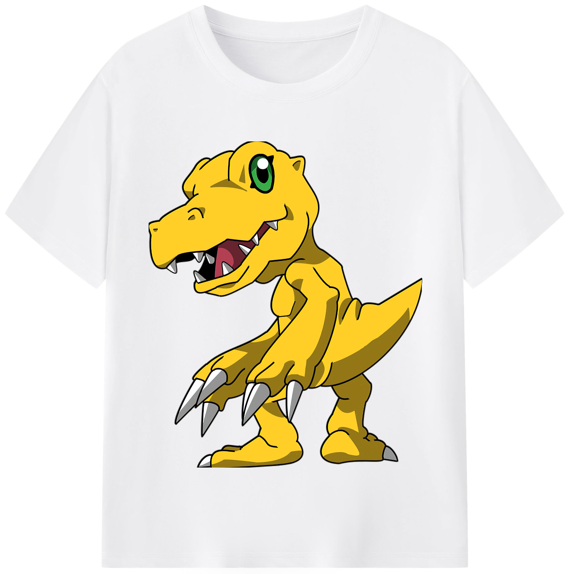 （画像用） Digimon デジタルモンスター/デジモン 綿100％半袖Tシャツ（フロントプリント）