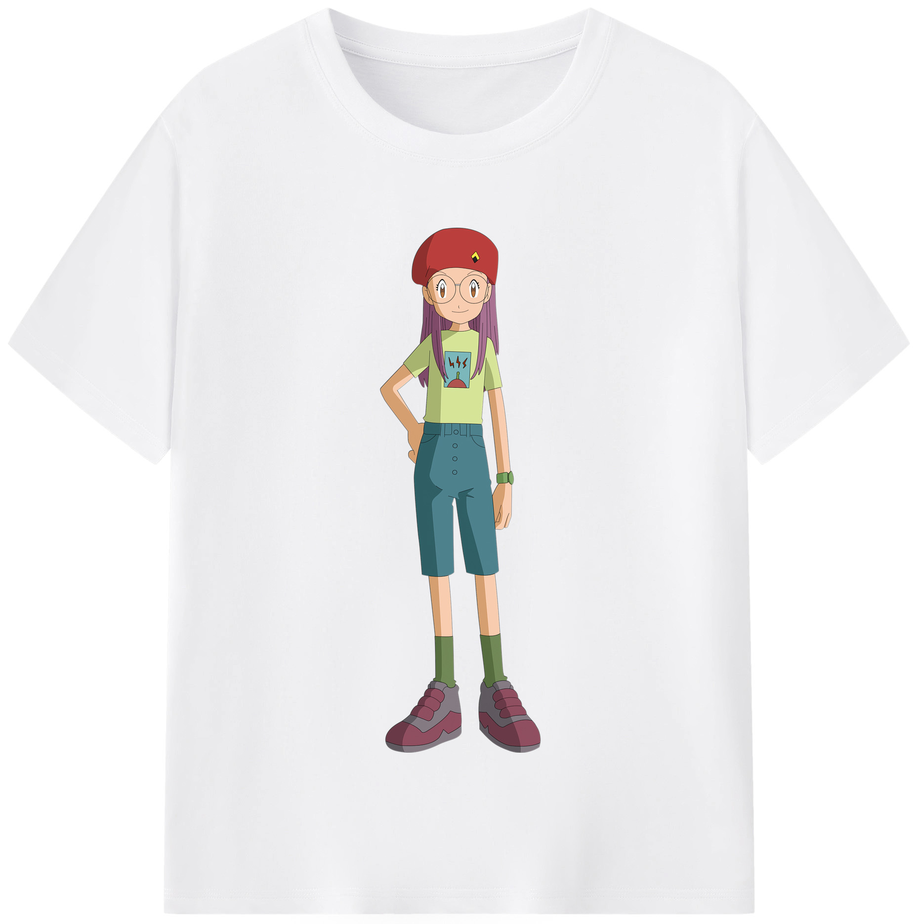 （画像用） Digimon デジタルモンスター/デジモン 綿100％半袖Tシャツ（フロントプリント）